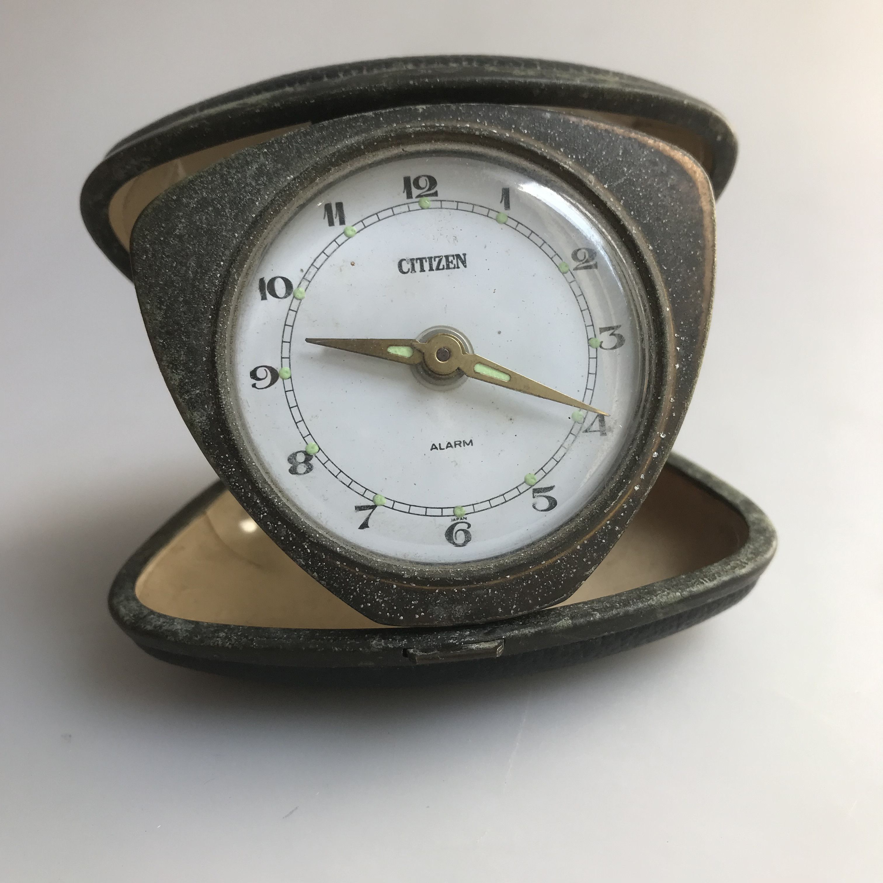 Vintage Citizen Alarm watch - Triangular shape, red case. Untested Size ONE SIZE - 1 Thumbnail