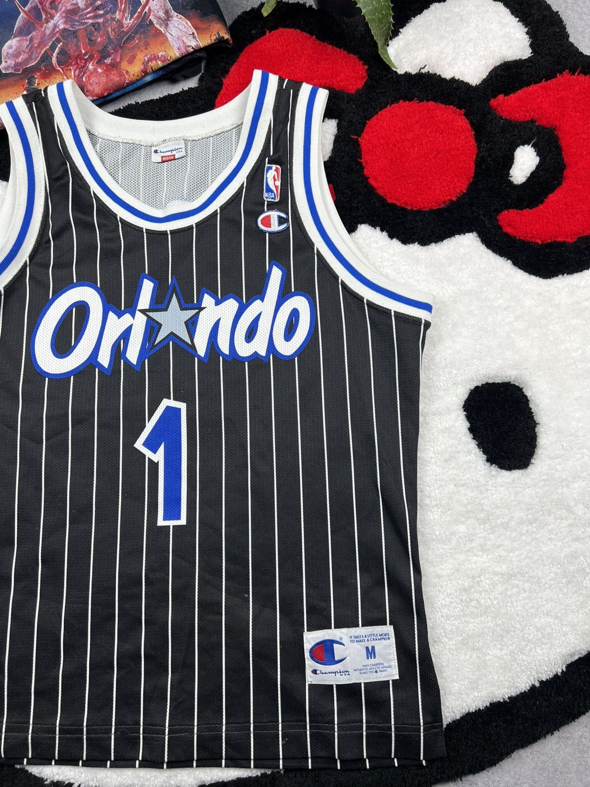 Champion Vintage 90s Champion Orlando Magic NBA Hardaway Y2K Jersey Size US M / EU 48-50 / 2 - 3 Thumbnail