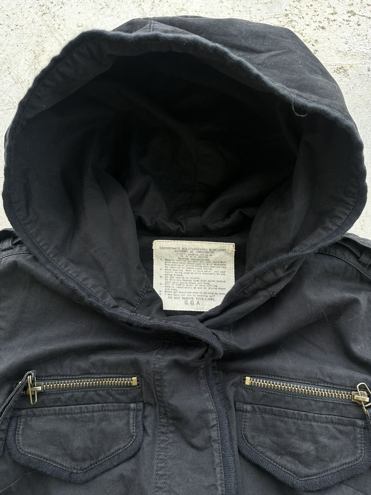 GOA GOA Grunge Military Black Field Multiple Pocket Jacket Y2k Size US M / EU 48-50 / 2 - 3 Thumbnail
