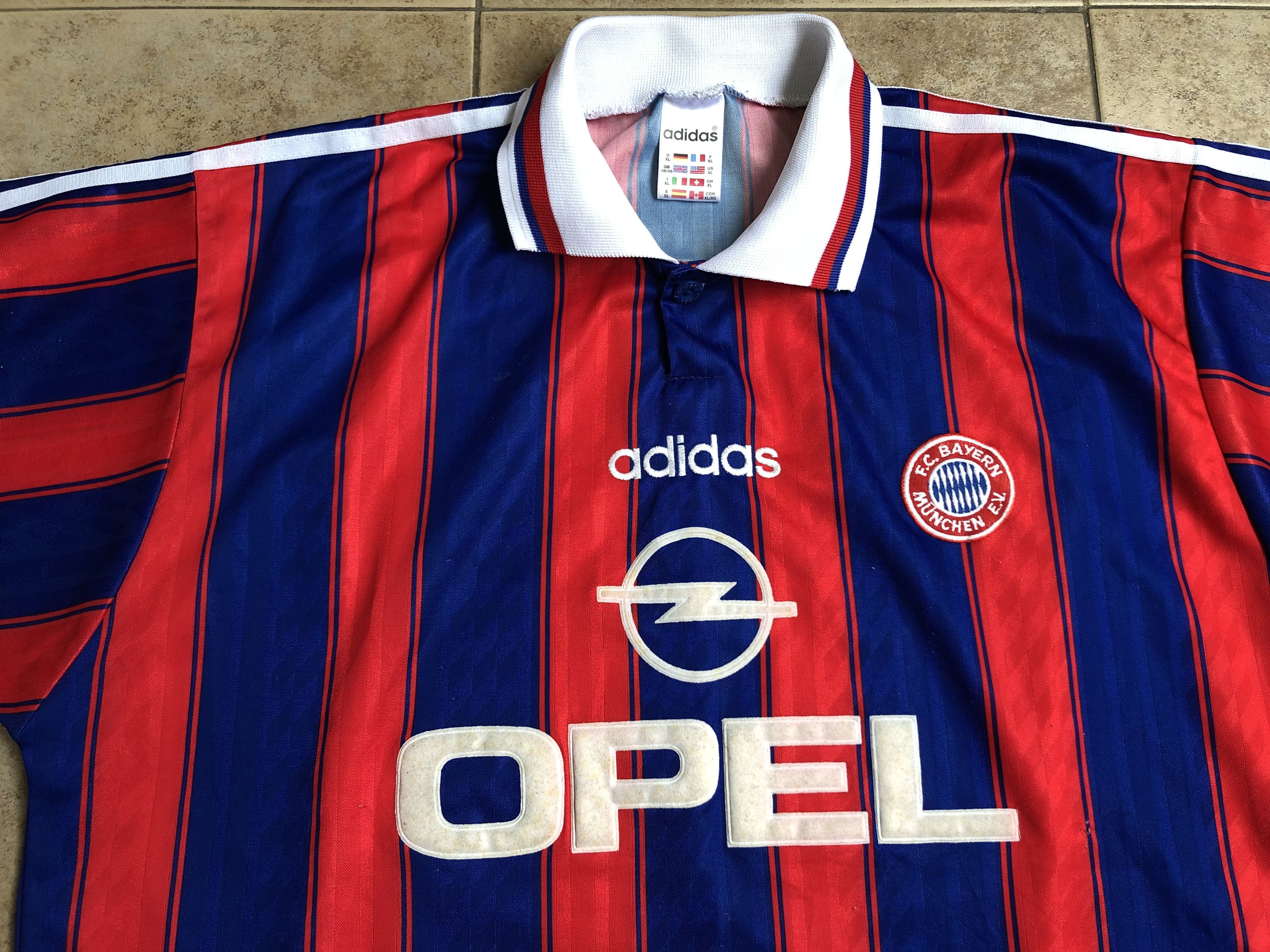 Adidas Bayern Munich Home football shirt 1995-1997 #18 Klinsmann Size US XL / EU 56 / 4 - 4 Thumbnail