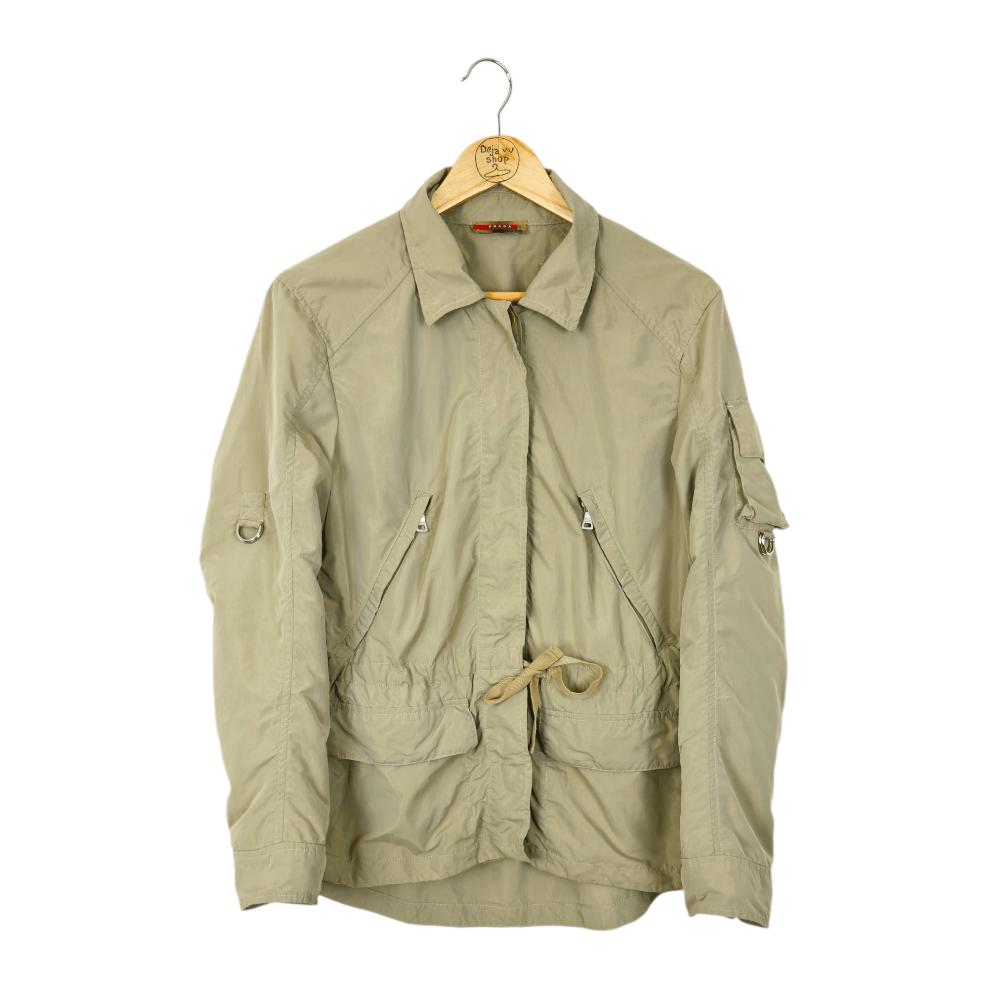 Prada Lightweight Nylon Women's Jacket Size L / US 10 / IT 46 - 1 Thumbnail