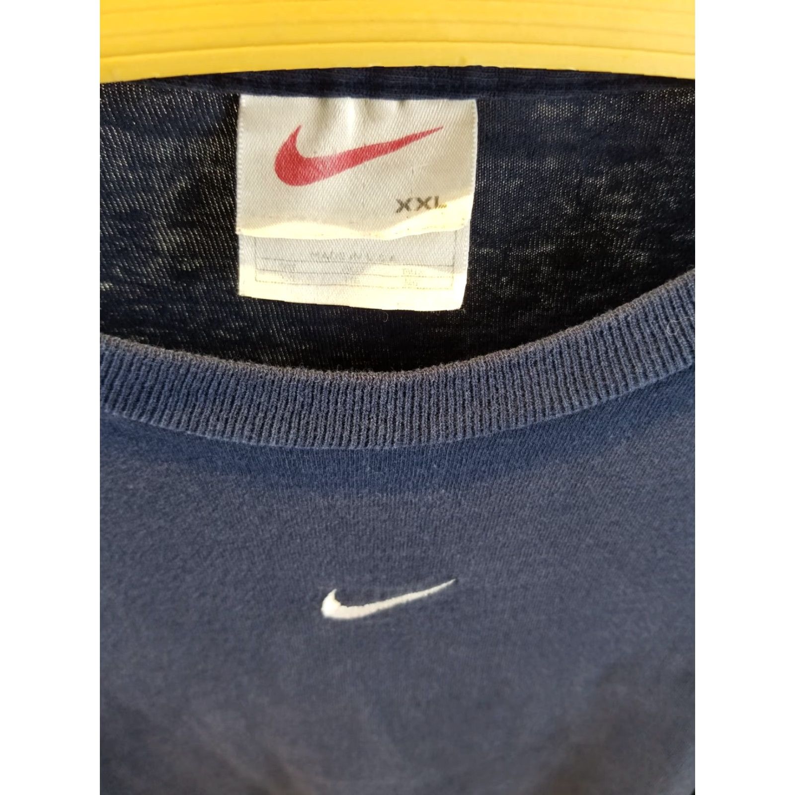 Nike VINTAGE Nike Center Swoosh Embroidery Navy Long Sleeve T-Shirt 2XL Mens Large Blue 90s Concert Football 1990s Size US XXL / EU 58 / 5 - 2 Thumbnail