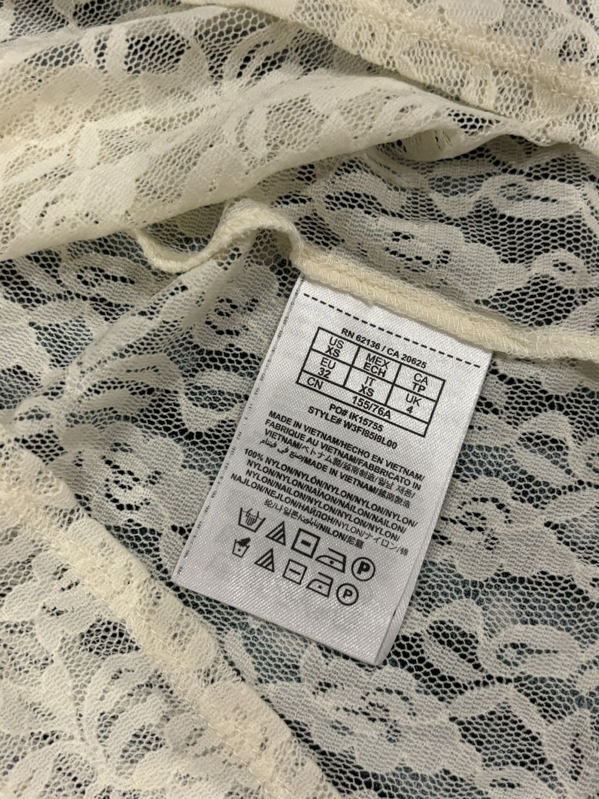 Guess GUESS VINTAGE LACE ASYMMETRIC TANK TOP 00s Size ONE SIZE - 14 Thumbnail