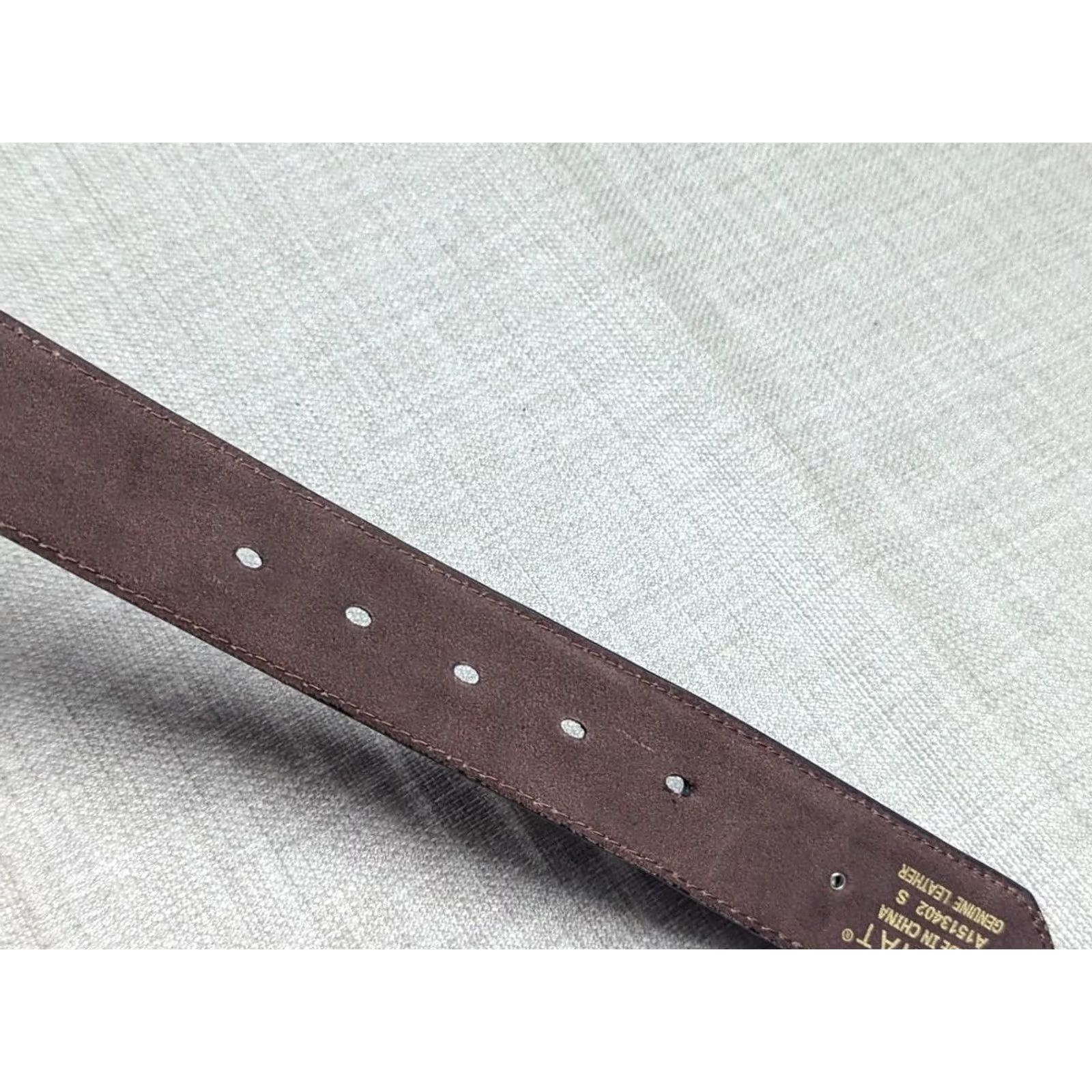 Ariat VINTAGE Ariat belt Western tooled leather 30 rhinestone studded brown belt Mens 30 Size 30 - 6 Thumbnail