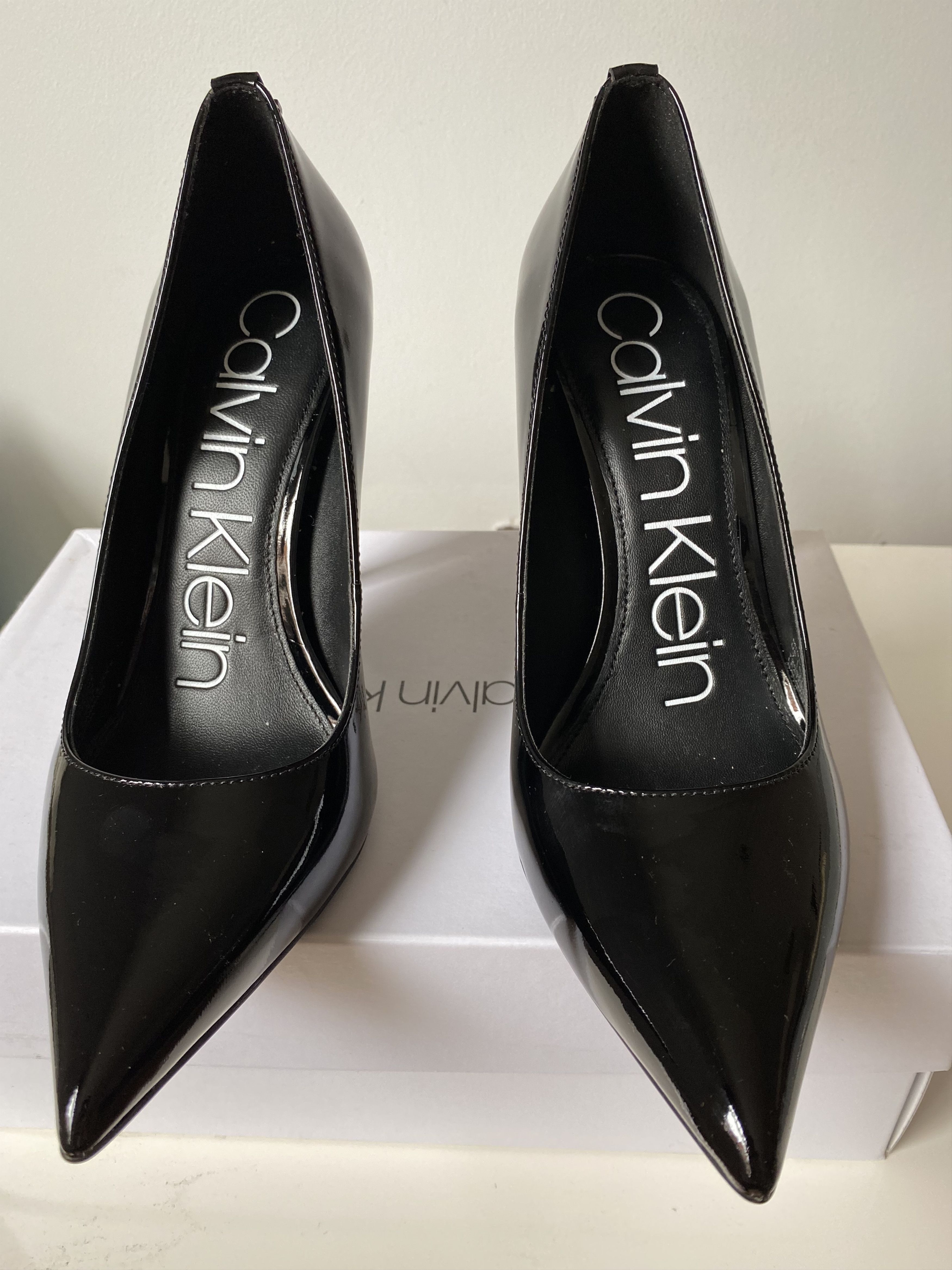 Calvin Klein Black patent heels Size US 7 / IT 37 - 2 Thumbnail