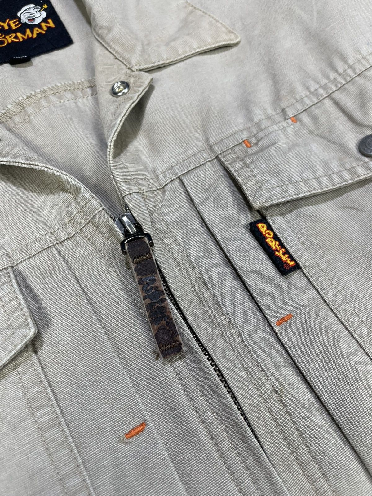 Japanese Brand Vtg Popeye The Sailorman Denim Work Jacket Size US L / EU 52-54 / 3 - 11 Thumbnail