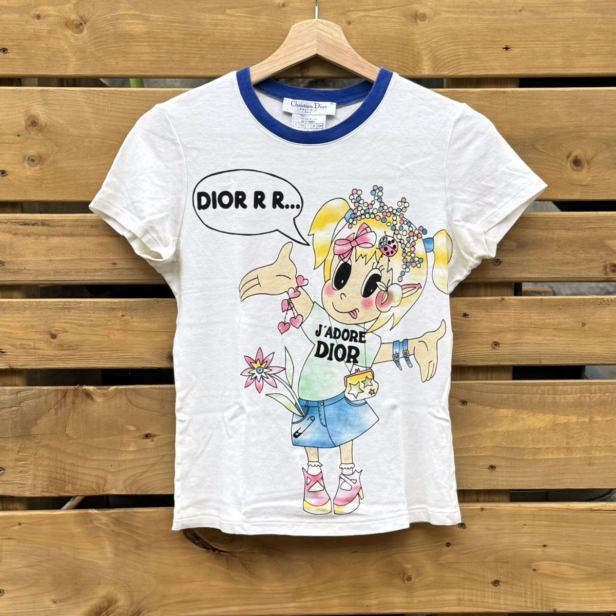 SS2005 Dior Cartoon Design T-Shirt