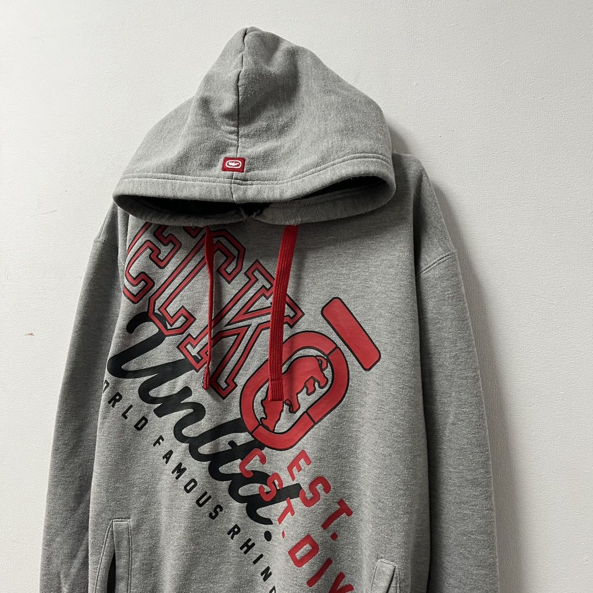 Ecko Unltd. Vintage Ecko Unltd Hoodie Big Logo Grey Size S Size US S / EU 44-46 / 1 - 2 Thumbnail