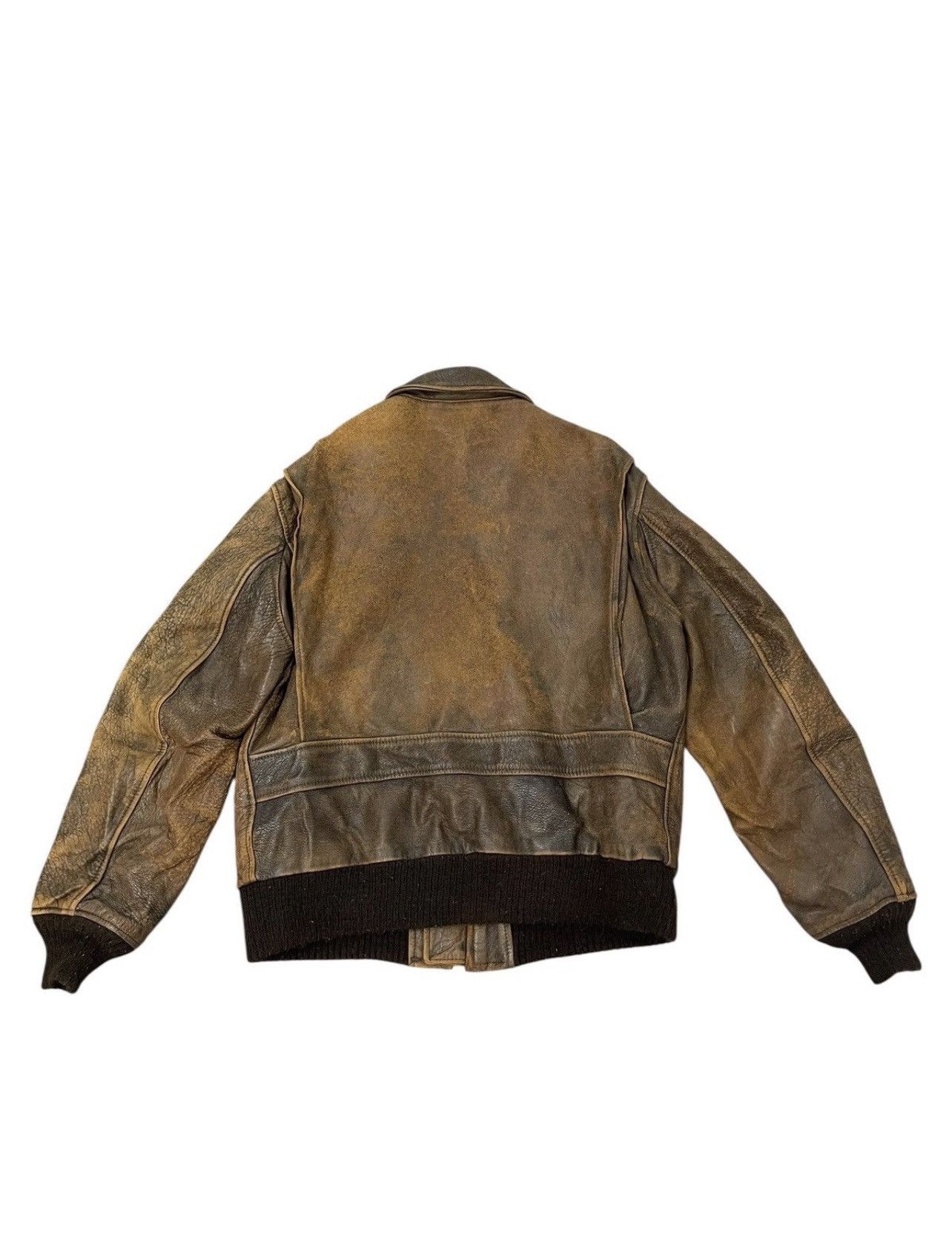 Avirex Vtg 80s Avirex USA Typ G2 Raider Leather Jacket Macgyver 2🟦 Size US L / EU 52-54 / 3 - 11 Thumbnail