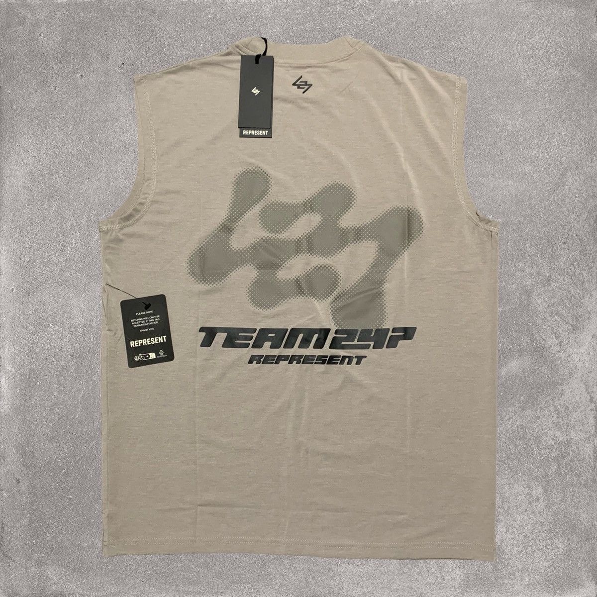Represent XS 247 Future Terrains Oversized Tee Moonrock