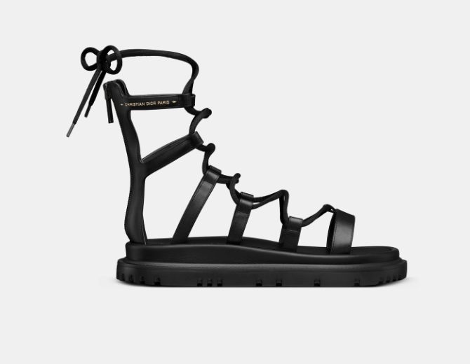 o1w1db10224 Dior Abbesse Sandals in Black