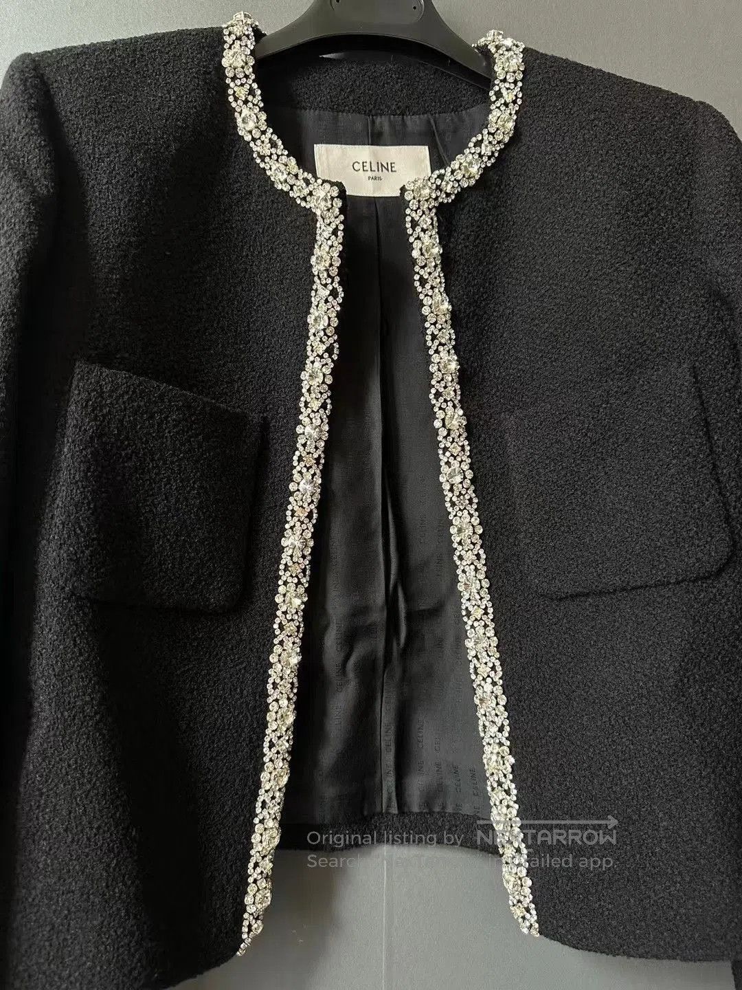 Celine Celine 2023 Runway Diamond Tweed Coat. Size S / US 4 / IT 40 - 3 Thumbnail