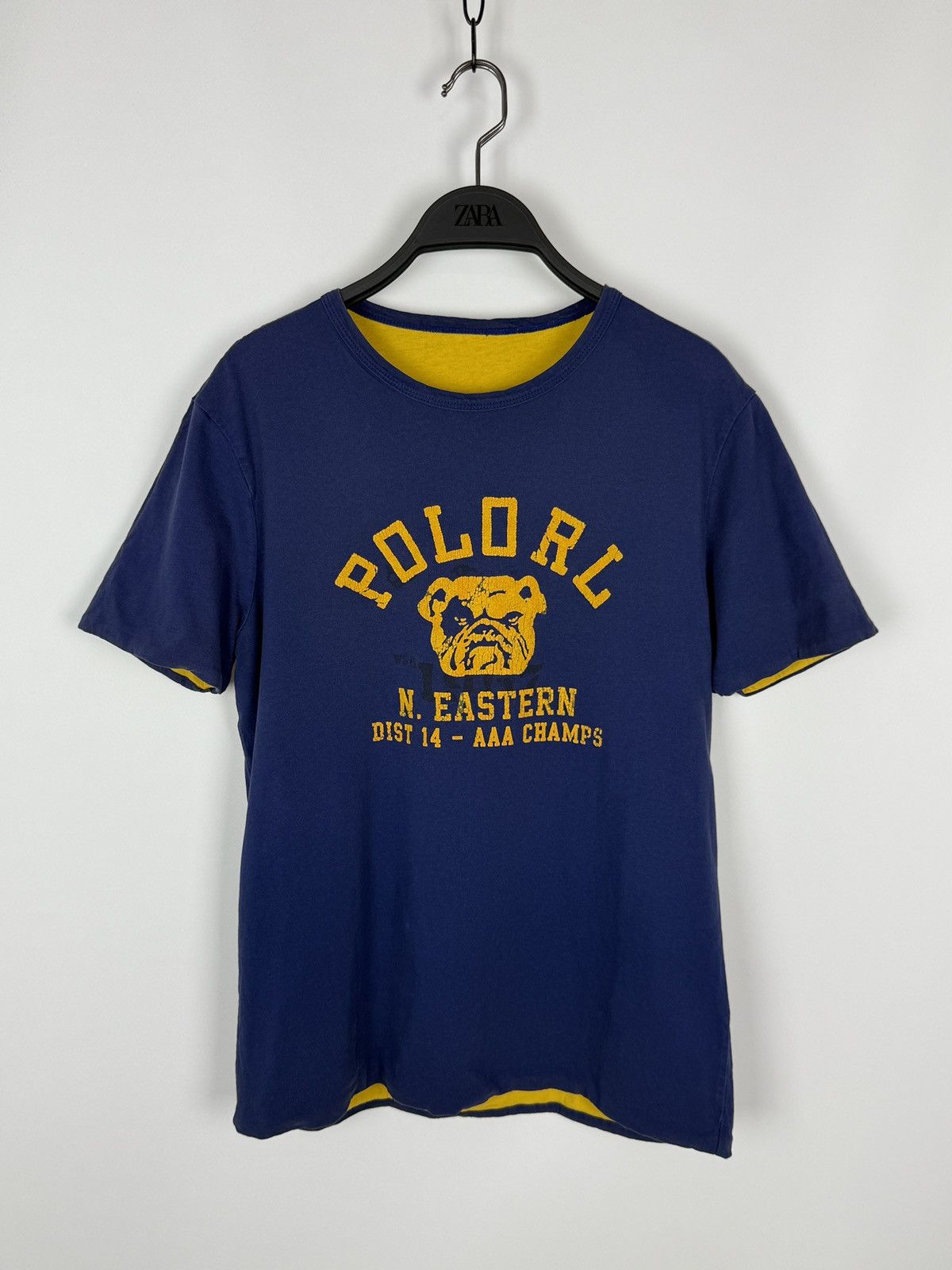 Polo by Ralph Lauren Navy Yellow Reversible Athletic T-Shirt