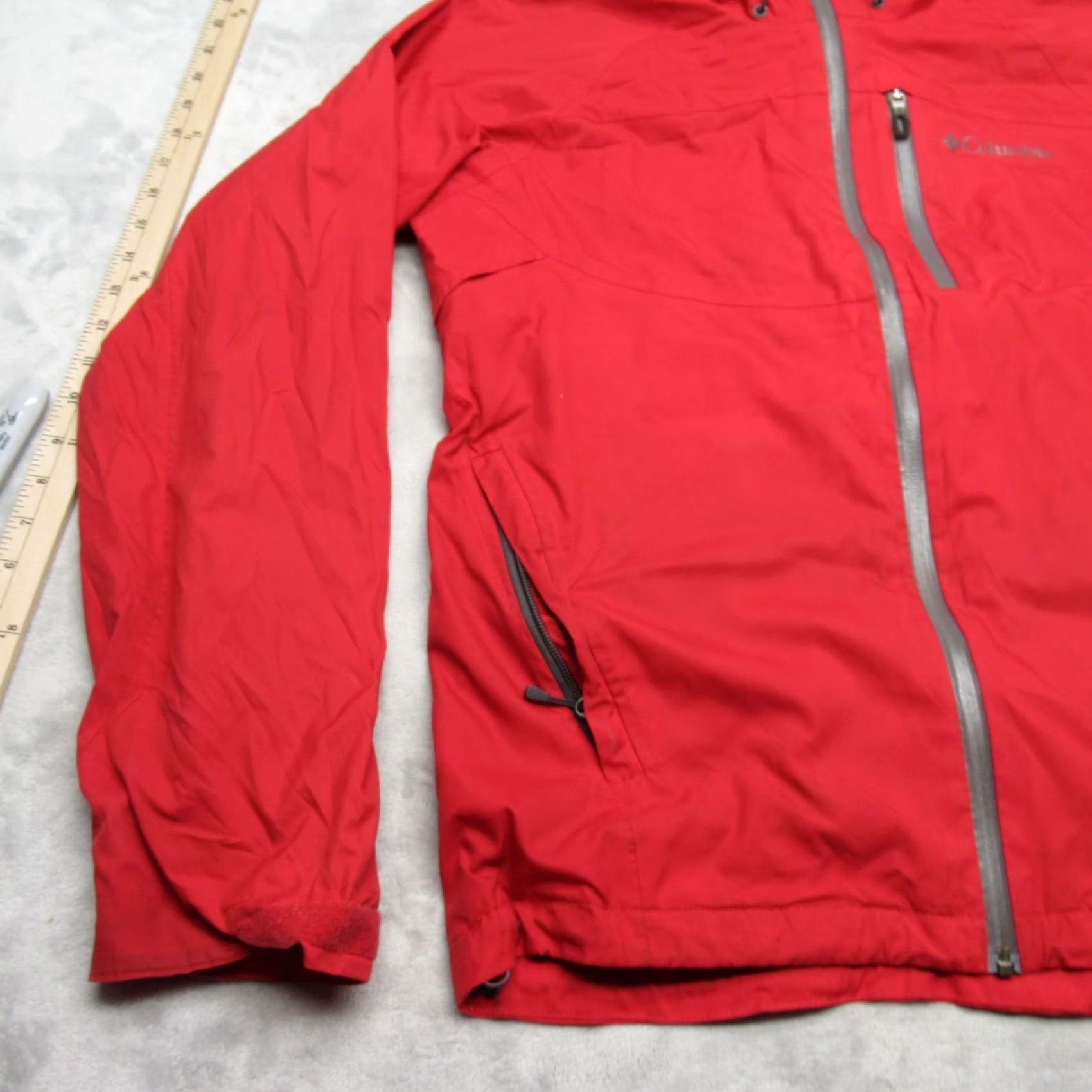 Vintage Columbia Jacket Womens Medium Red Waterproof Interchange Omni Tech Full Zip Size M / US 6-8 / IT 42-44 - 7 Thumbnail