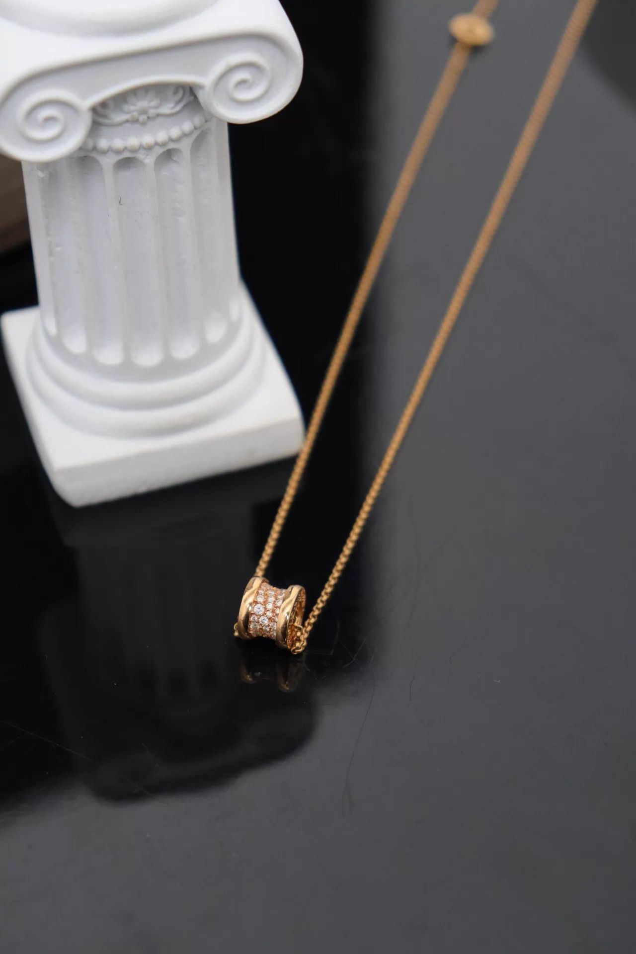 Bvlgari Bvlgari 18K RG Diamond Waist 44cm Necklace No Acc Size ONE SIZE - 3 Thumbnail