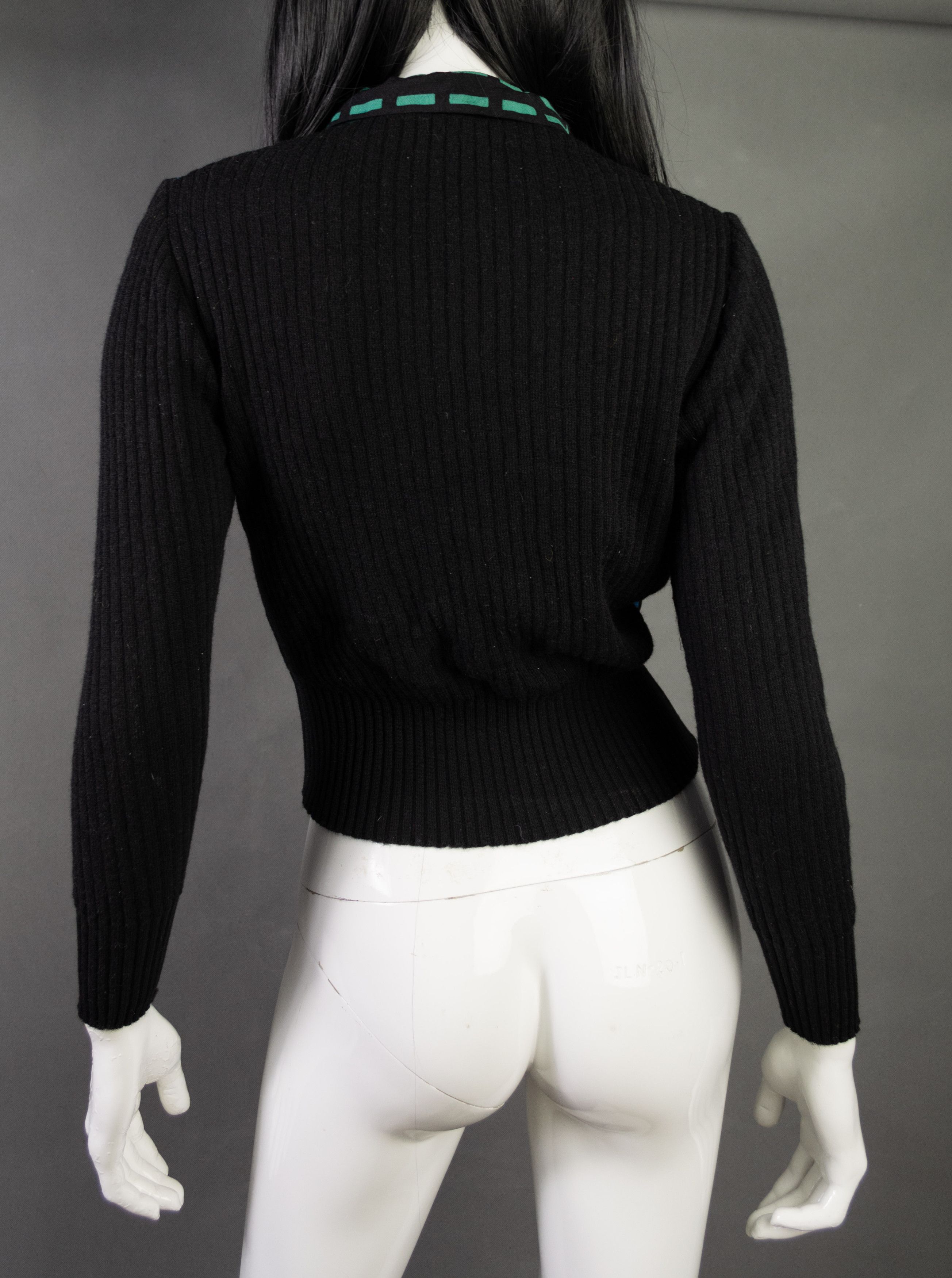 Lanvin × Vintage LANVIN vintage 70's cardigan sweater wool laine Size M / US 6-8 / IT 42-44 - 3 Thumbnail