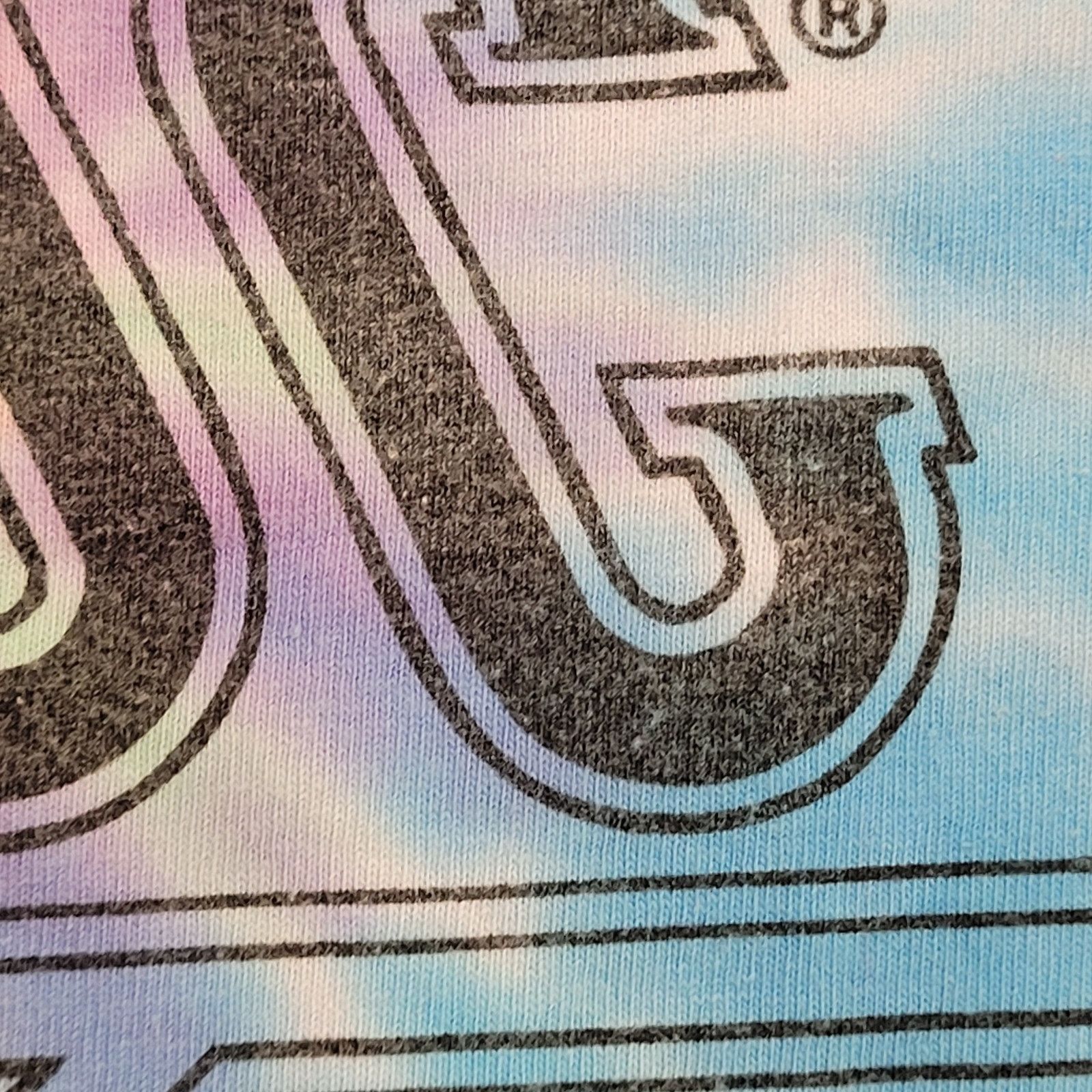 Other AC/DC High Voltage Pastel Tie-Dye Cropped T-Shirt Womens S/M Size M / US 6-8 / IT 42-44 - 4 Thumbnail