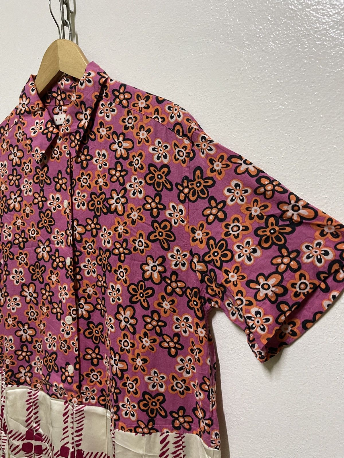 Marni × Uniqlo Uniqlo Marni Open Collar Short Sleeve Pleated Dress Size M / US 6-8 / IT 42-44 - 5 Thumbnail