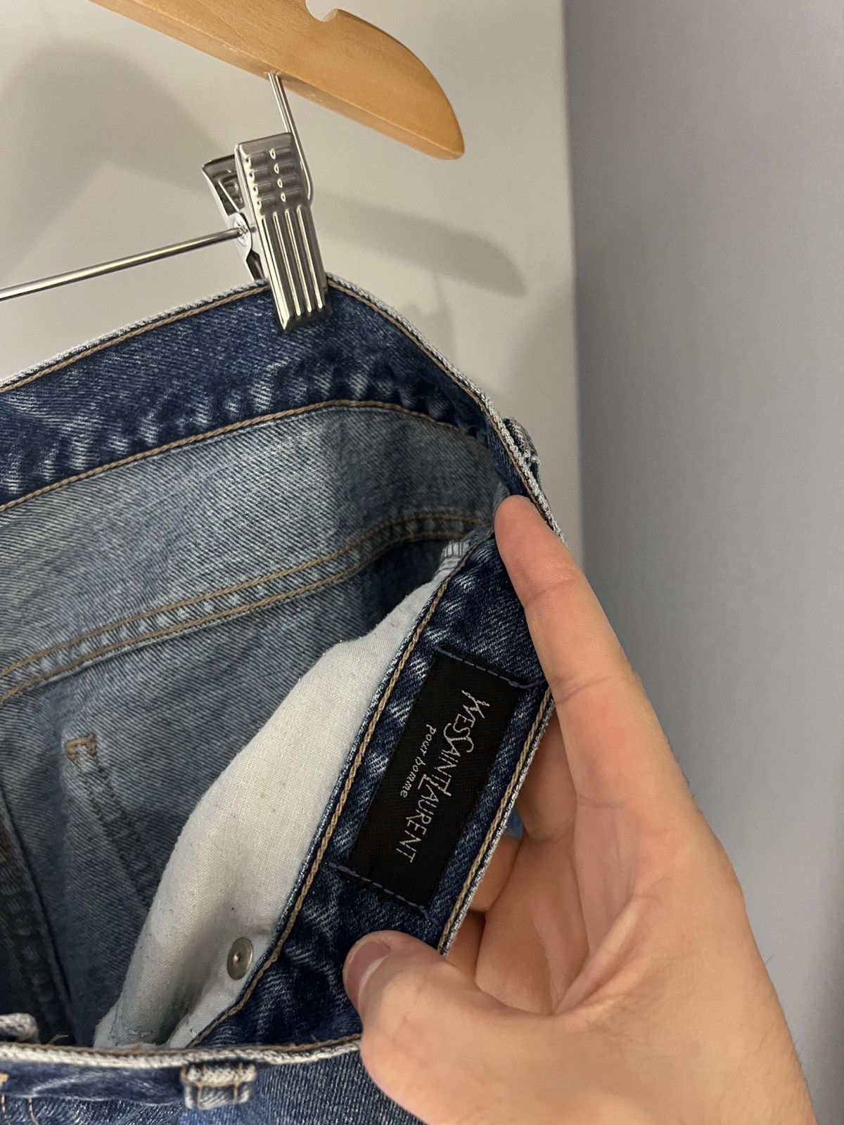 Saint Laurent Paris VINTAGE YVES SAINT LAURENT PARIS RETRO DENIM JEANS WEAR 90s Size US 38 / EU 54 - 22 Thumbnail