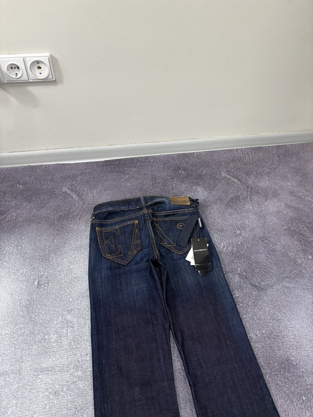 Emporio Armani Emporio Armani Cameron NWT Women’s Navy Blue Denim Jeans Size 25" / US 0 / IT 36 - 20 Thumbnail