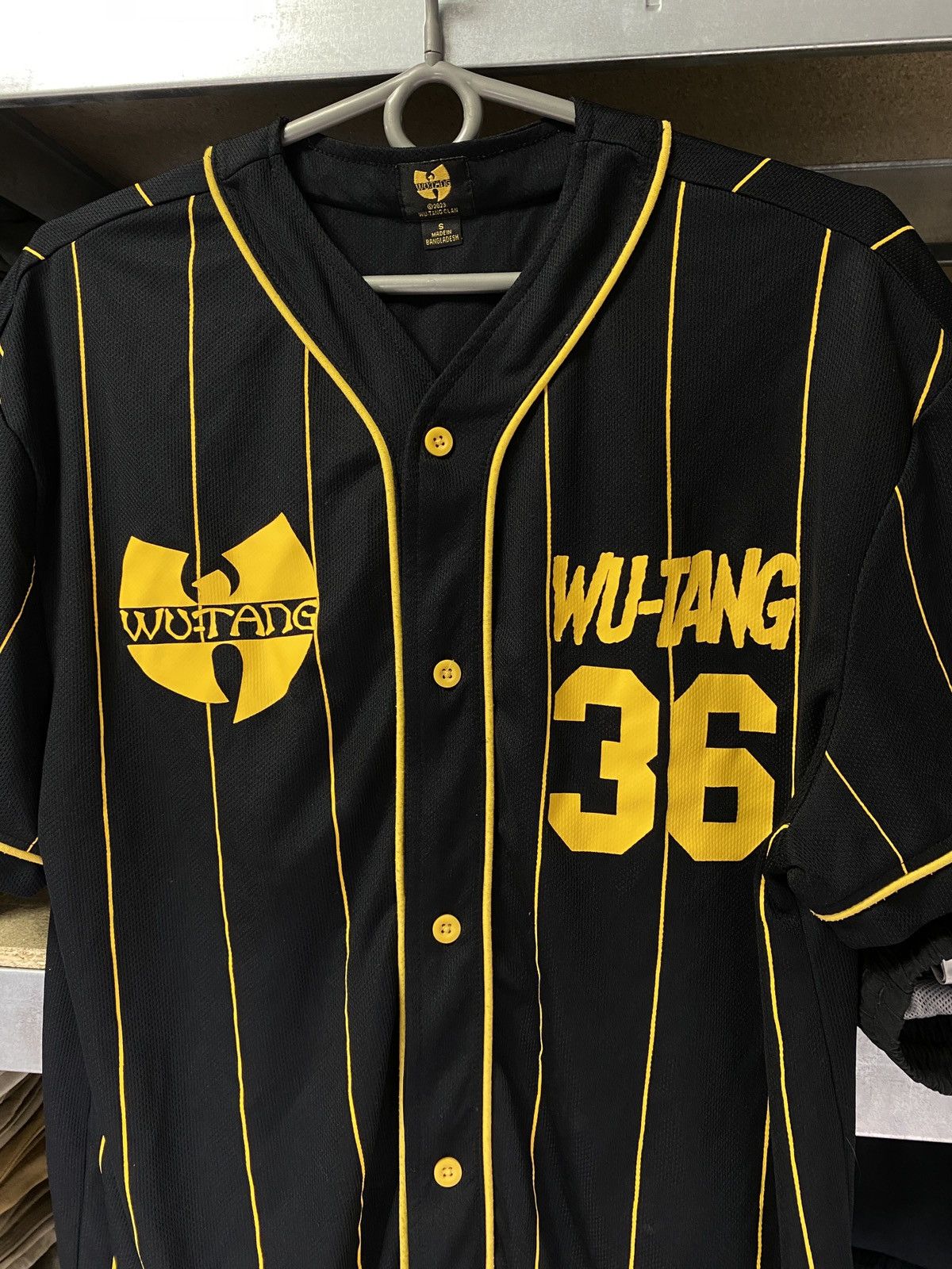 Wu-Tang Clan Wu-Tang Clan #36 Jersey Shirt Black&Yellow Size US M / EU 48-50 / 2 - 2 Thumbnail