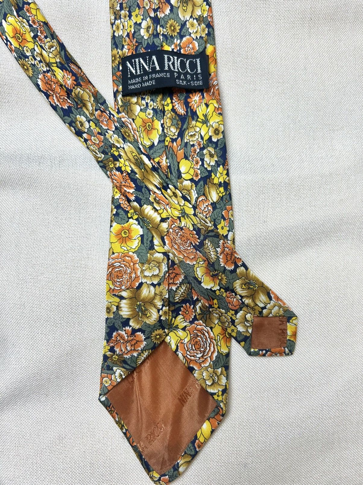 Other Nina Ricci multicolour floral Silk Mens Tie Size ONE SIZE - 3 Thumbnail
