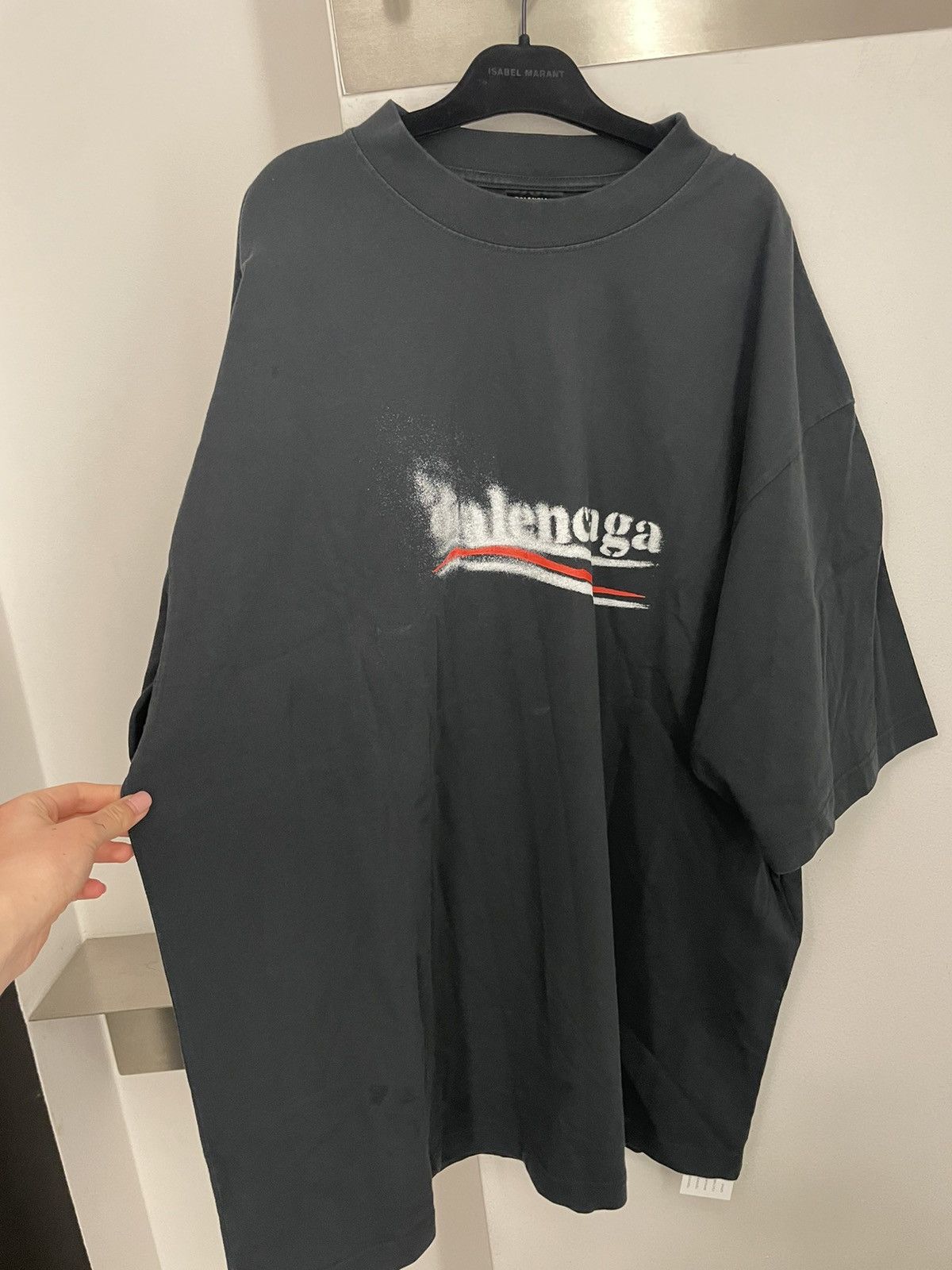 Balenciaga Logo T-shirt in black Size US XXL / EU 58 / 5 - 2 Thumbnail