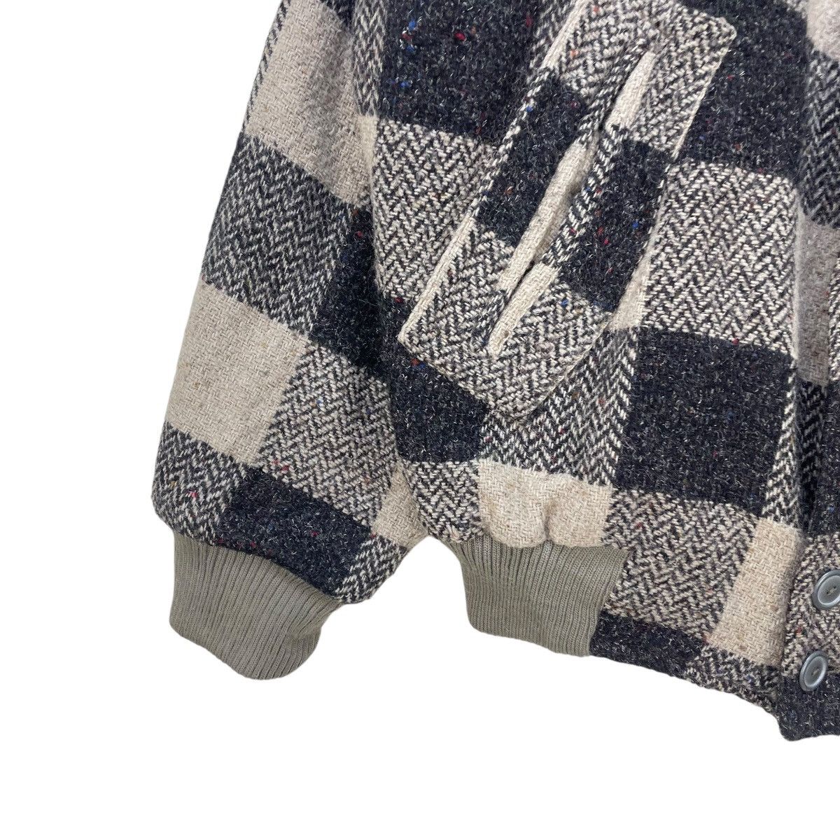Autumn Cashmere × Carrera 💥Vintage Carrera Bomber Checked Wool Jacket Size US L / EU 52-54 / 3 - 4 Thumbnail
