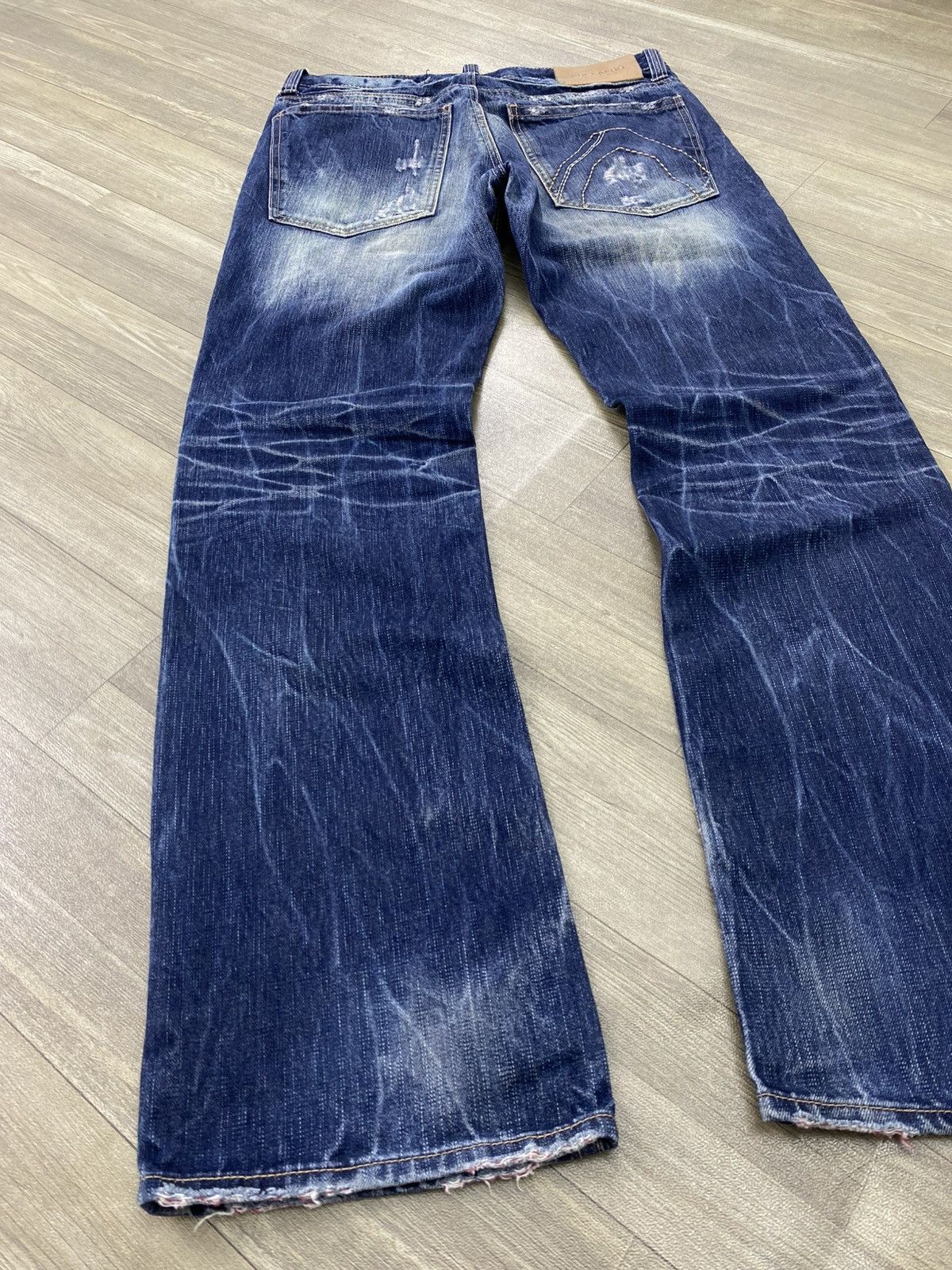 If Six Was Nine 2000s Buckaroo Distressed Faded Kmrii Lgb Punk Style Jeans Size US 34 / EU 50 - 16 Thumbnail