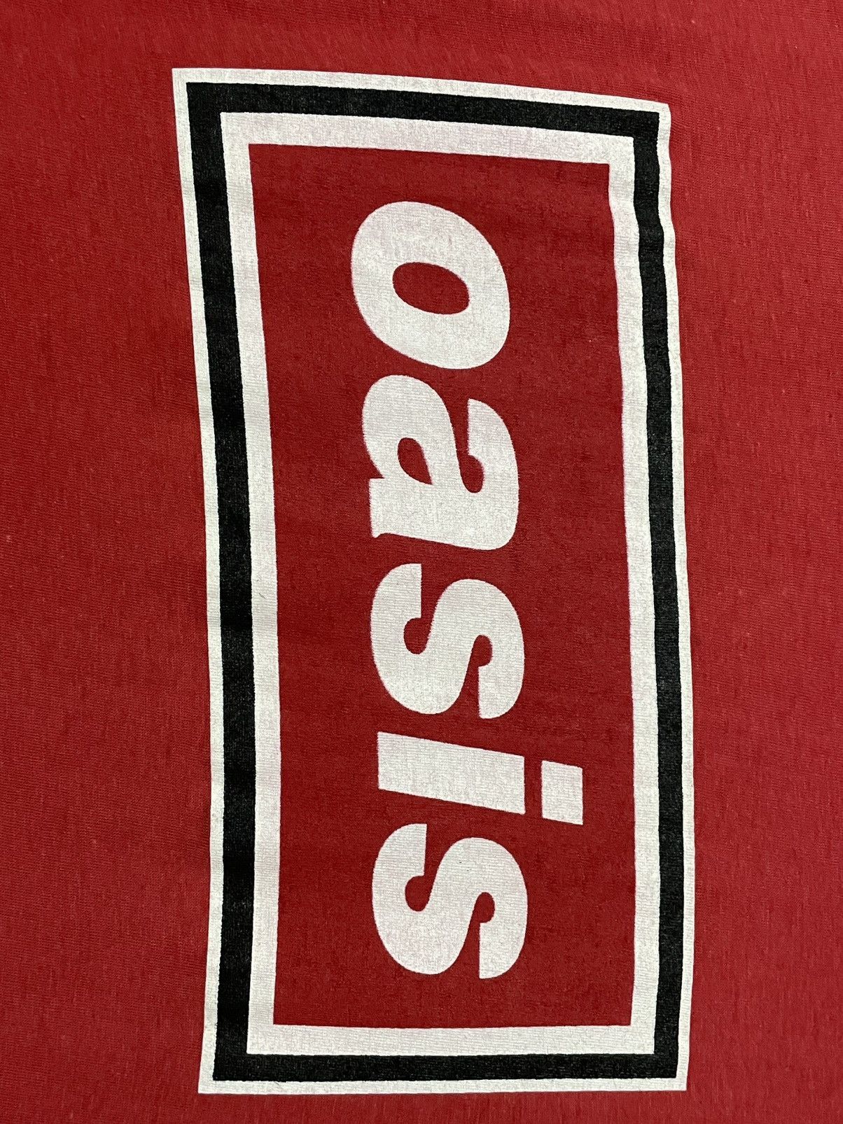 Vintage Vintage 90s Og Oasis Box Logo Top Song Single Stitch Tshirt Size US L / EU 52-54 / 3 - 10 Thumbnail