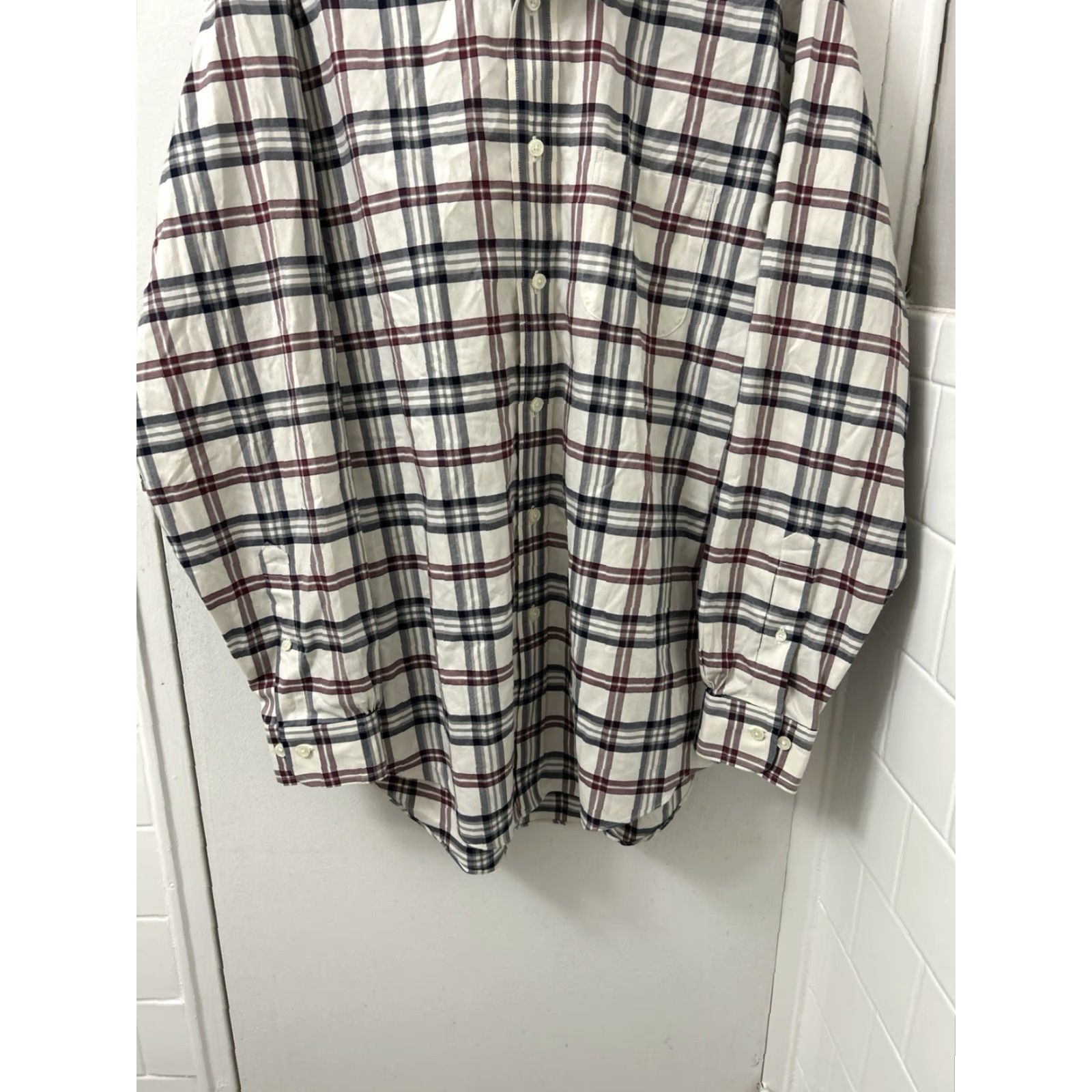 Brooks Brothers Brooks Brothers Madison Fit Button-Up Shirt Mens M Beige Plaid Classic Non-Iron Supima Cotton Long Sleeve Collar BTN-Up Size US M / EU 48-50 / 2 - 3 Thumbnail