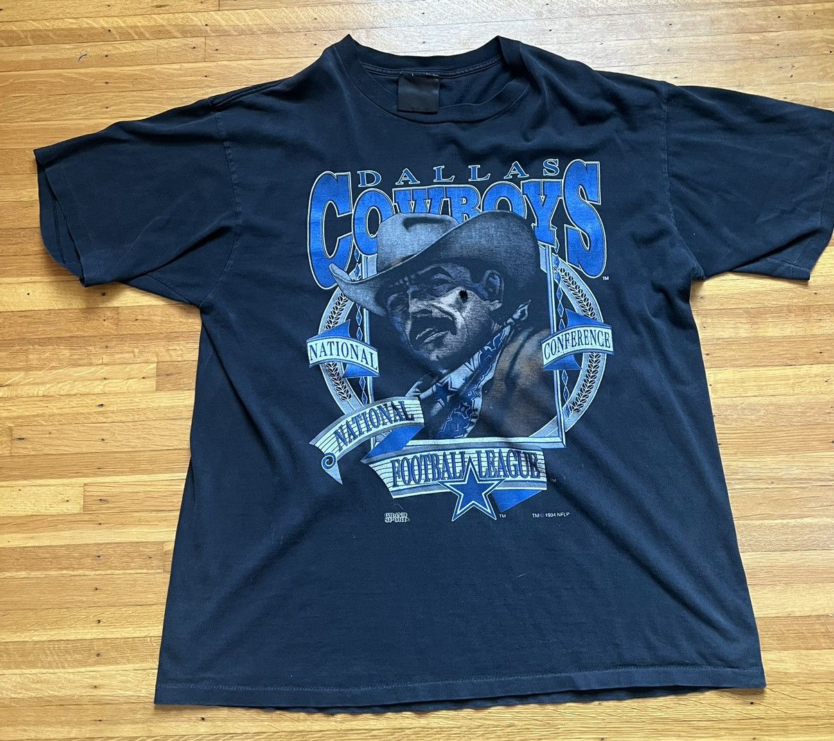 NFL × Vintage Vintage NFL Cowboys 1994 T Shirt (Single Stitch) Size US XL / EU 56 / 4 - 1 Thumbnail