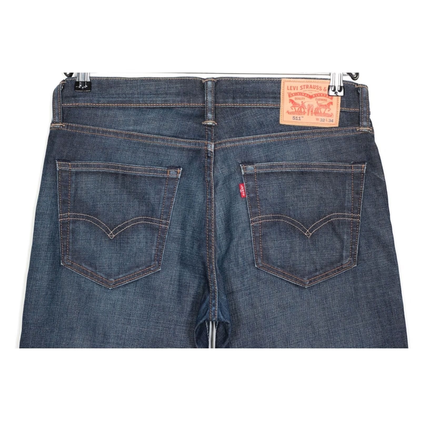 Levi's VINTAGE LEVI’S 511 Slim Fit Stretch Jeans Men W32 L34 DZ7261 Size US 32 / EU 48 - 4 Thumbnail