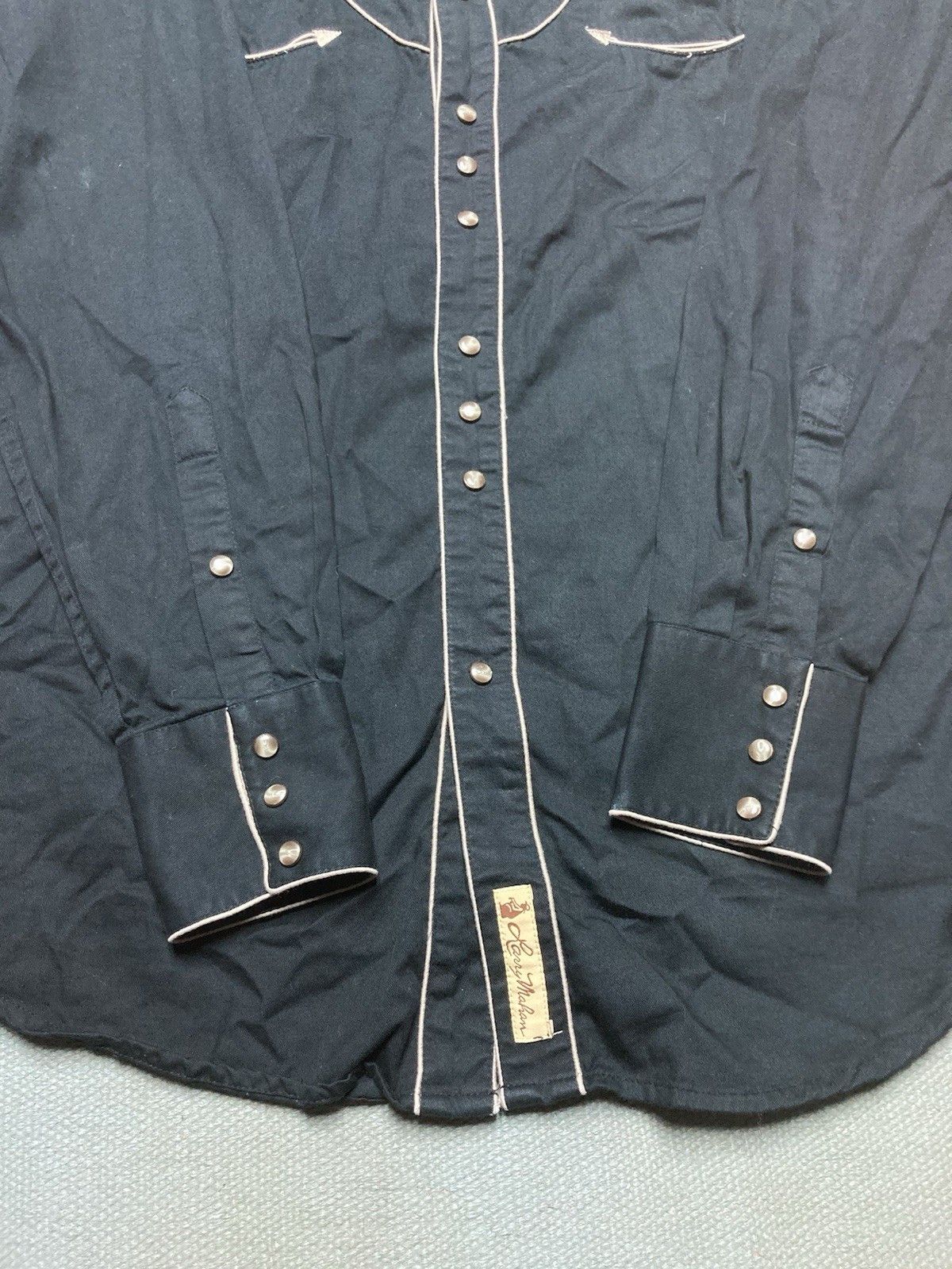 Vintage Larry Mahan pearl snap shirt rockabilly western LS smile M Size US M / EU 48-50 / 2 - 2 Thumbnail