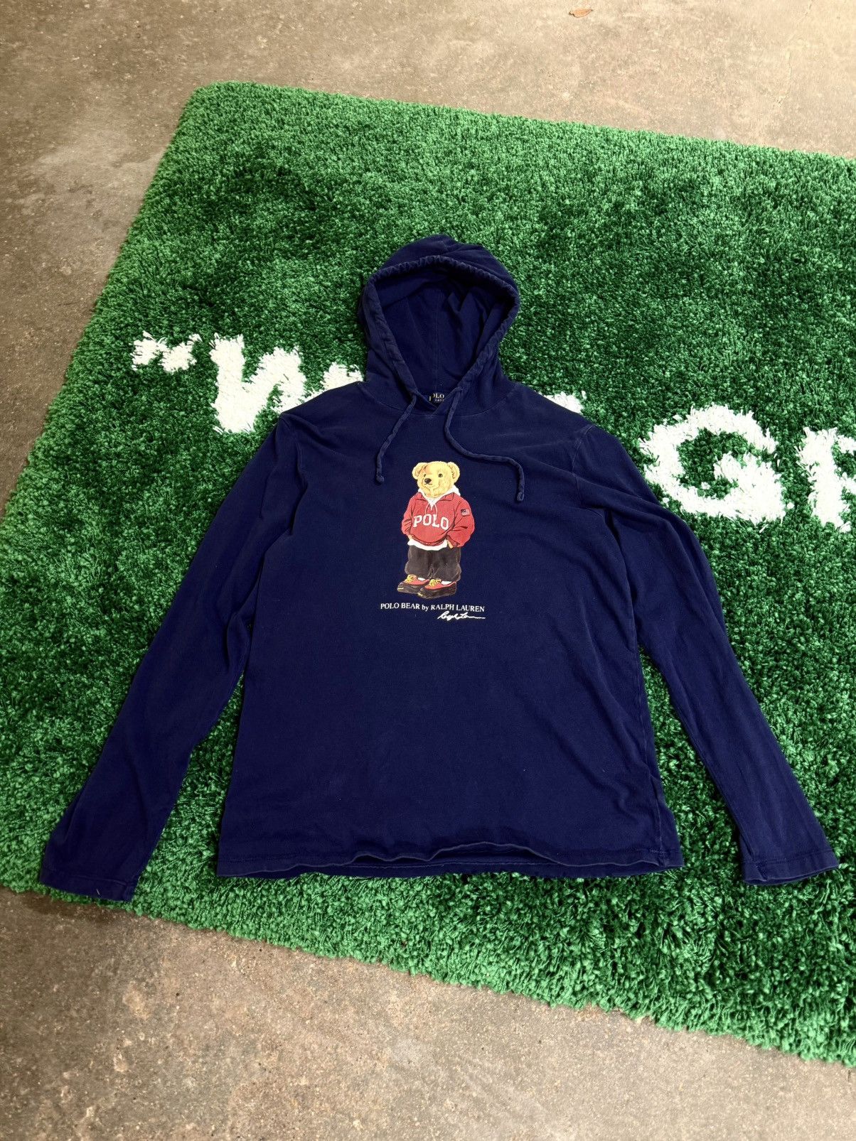 Polo Ralph Lauren Polo Ralph Lauren Bear Light Hoodie Navy Sz. Medium Size US M / EU 48-50 / 2 - 1 Thumbnail
