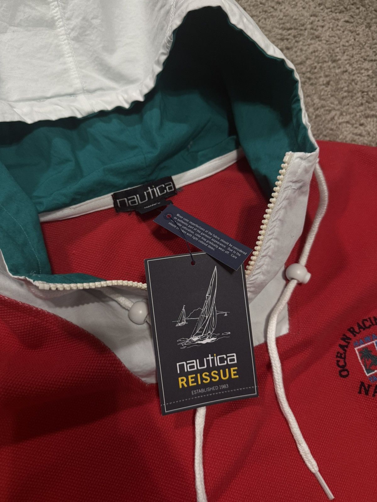Nautica × Vintage BRAND NEW NAUTICA OCEAN RACING SERIES HOODIE Size US M / EU 48-50 / 2 - 3 Thumbnail