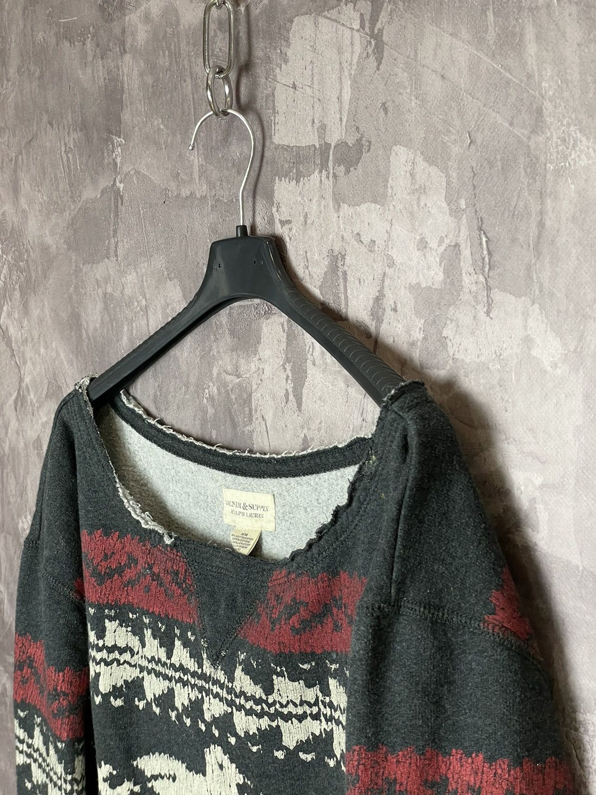 Denim & Supply Ralph Lauren × Japanese Brand × Vintage Denim & Supply Ralph Lauren Aztec vintage design sweatshirt Size M / US 6-8 / IT 42-44 - 7 Thumbnail