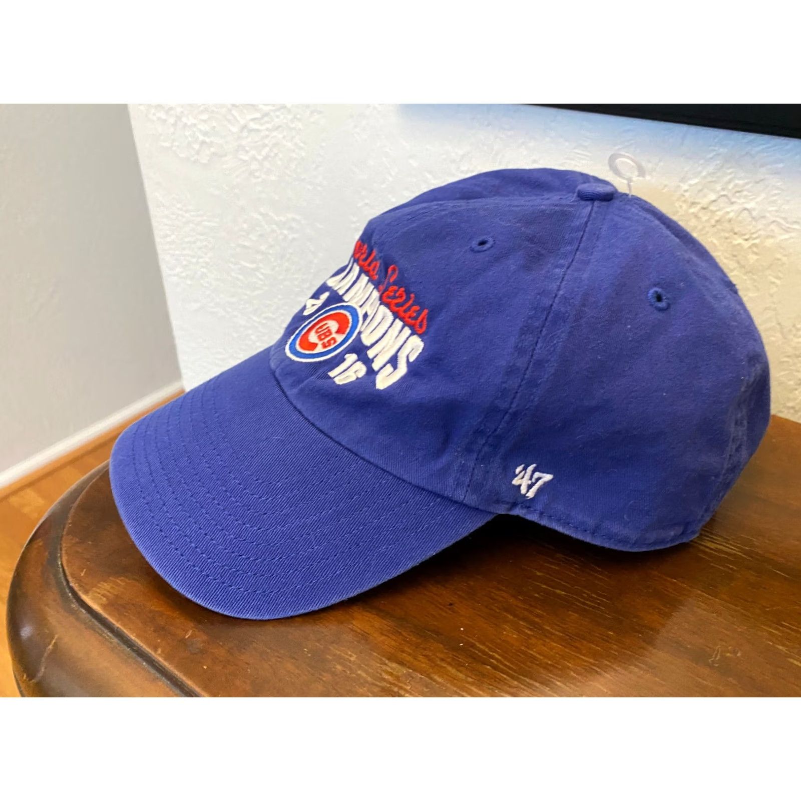 Vintage VINTAGE Chicago Cubs World Series Champions 2016 MLB 47 Hat Adjustable Strapback OS Mens Size ONE SIZE - 3 Thumbnail