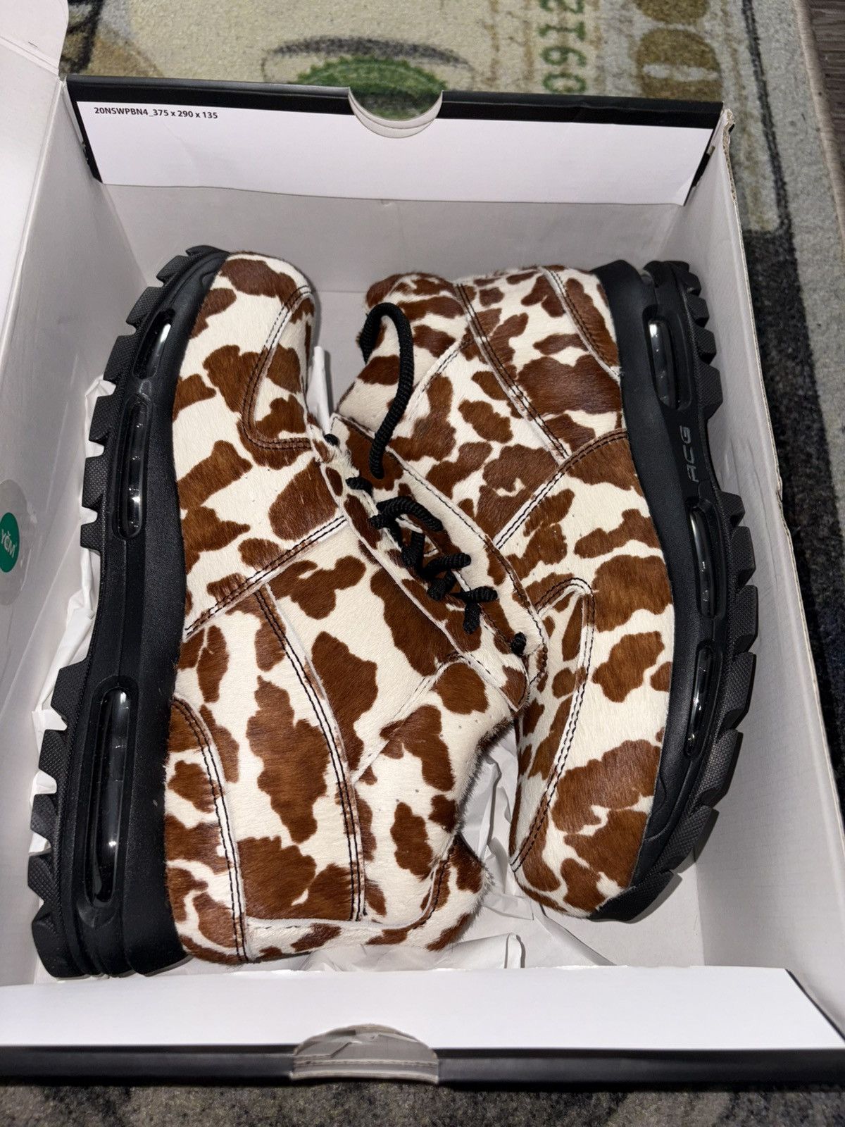 Nike Nike Air Max Goadome Sail Cocoa Wow Cow Print Pony Hair Size US 11.5 / EU 44-45 - 1 Thumbnail