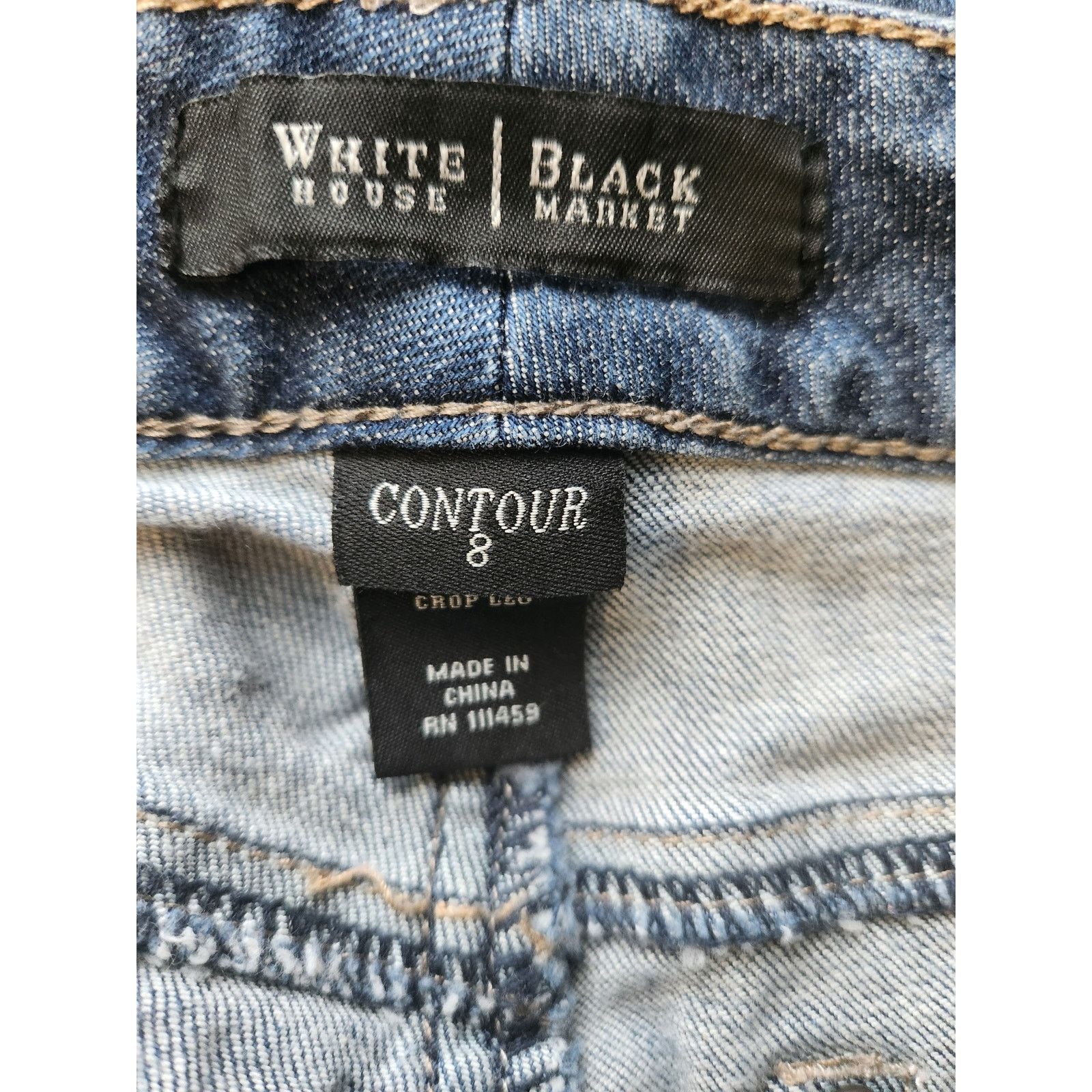 White House Black Market NWOT WHBM Medium Wash Women's Contour Jeans Size 8 Size 30" / US 8 / IT 44 - 7 Thumbnail