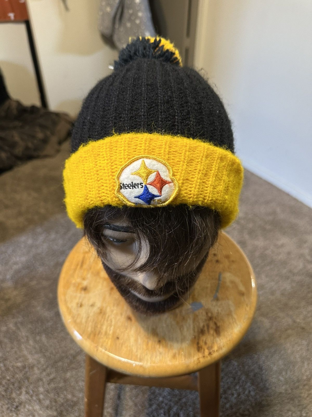 NFL Vintage NFL Pittsburgh Steelers beanie hat 00s Size ONE SIZE - 2 Thumbnail