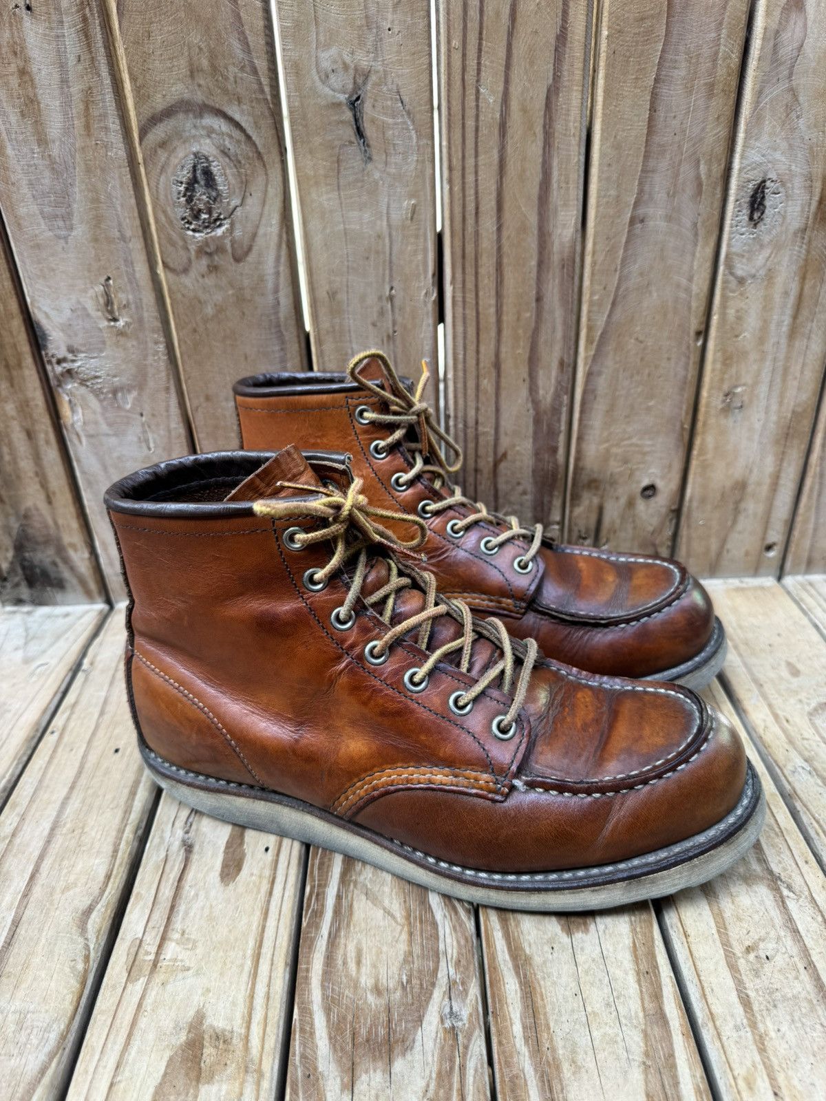 Red Wing Red wing 875 Moc Toe brown leather boots US 8.5 D UK 7.5 Size US 8.5 / EU 41-42 - 2 Thumbnail
