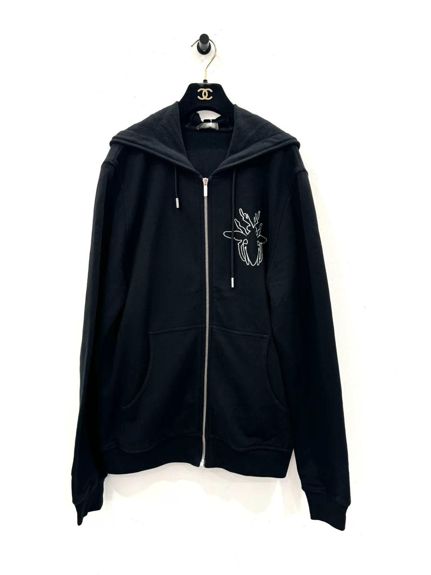 Dior Dior Bee Logo Black Zip Jacket XL Size US XL / EU 56 / 4 - 1 Thumbnail
