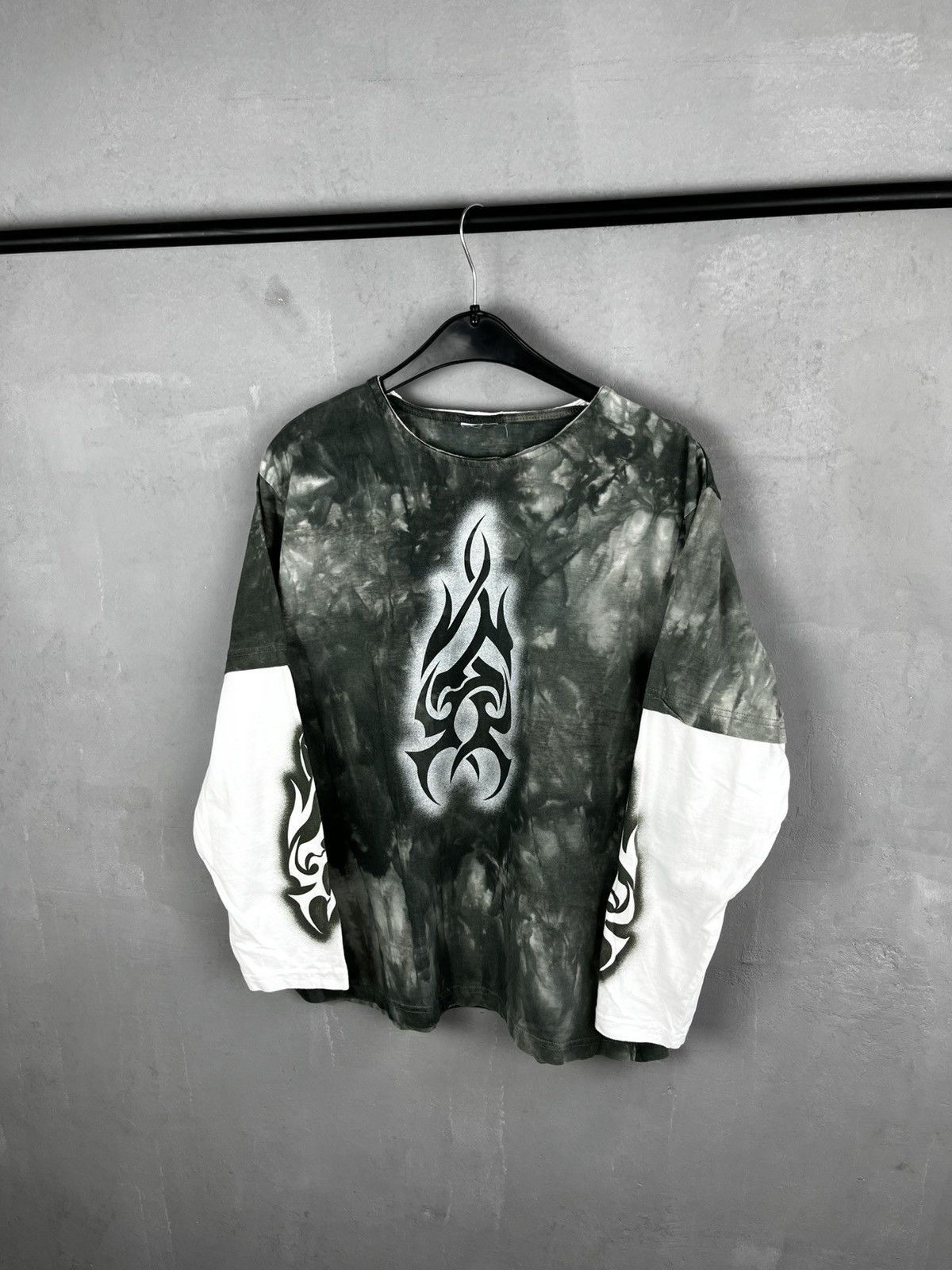 Other Vintage 90s Y2K Tribal Tattoo Japanese Long Sleeve Size US M / EU 48-50 / 2 - 1 Thumbnail