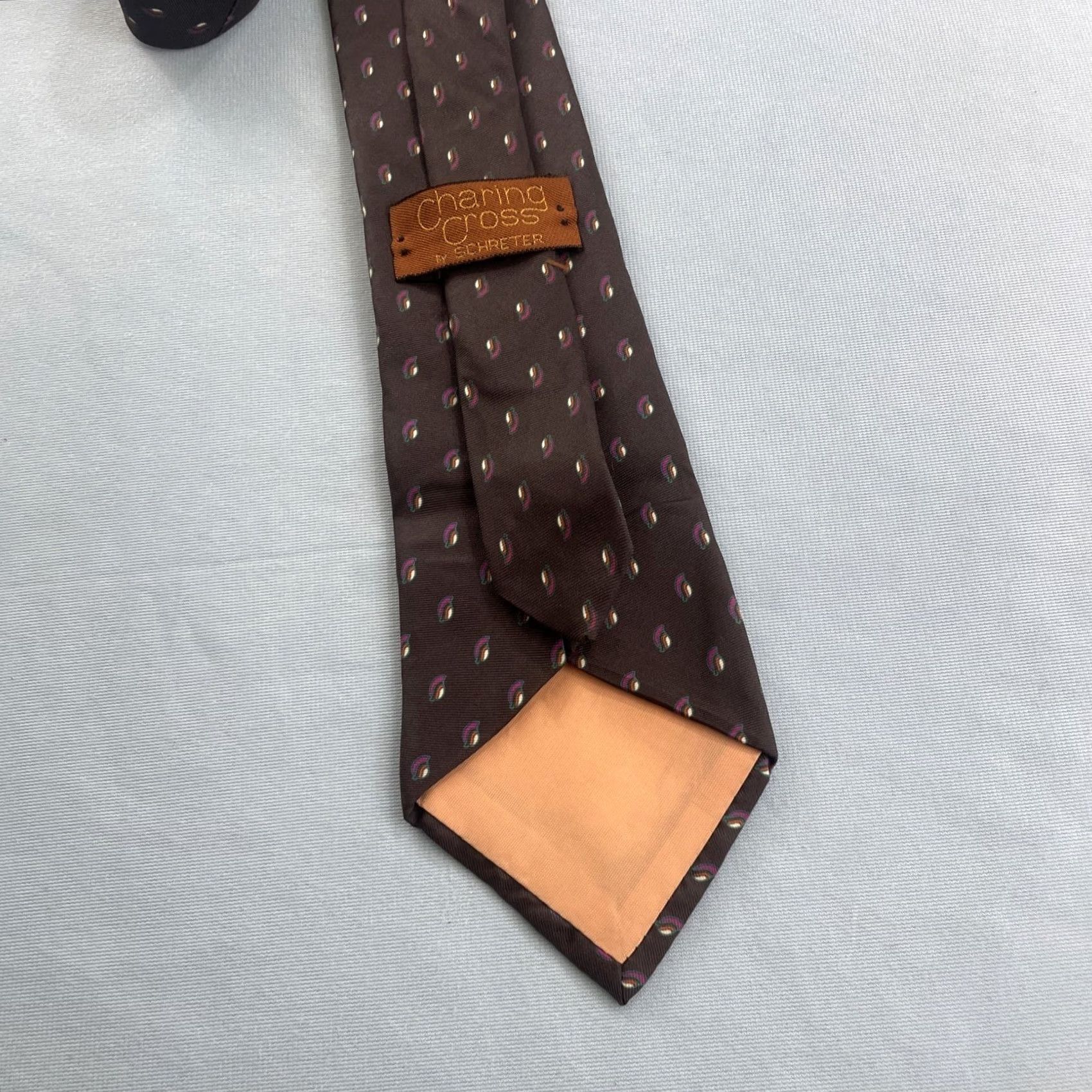 Vintage VINTAGE Necktie Charing Cross Schreter Italy Silk vtg 90s Geometry Black Deco Fan 3.5x56 Capsule Necktie Size ONE SIZE - 5 Thumbnail