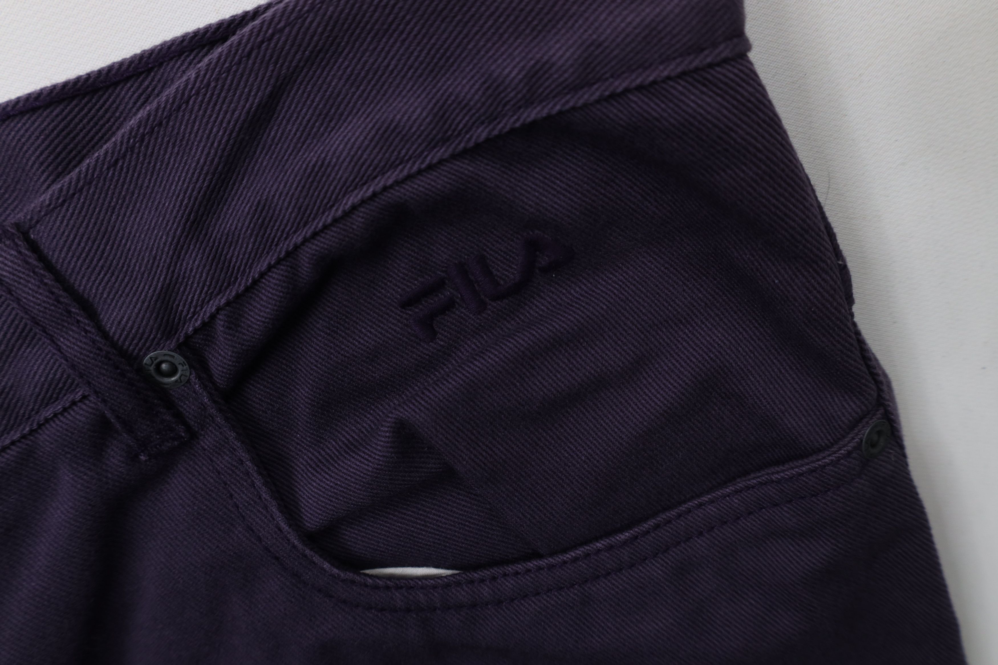 Fila Deadstock Vintage 90s Fila Baggy Fit Skateboard Jeans Purple Size US 42 / EU 58 - 8 Thumbnail