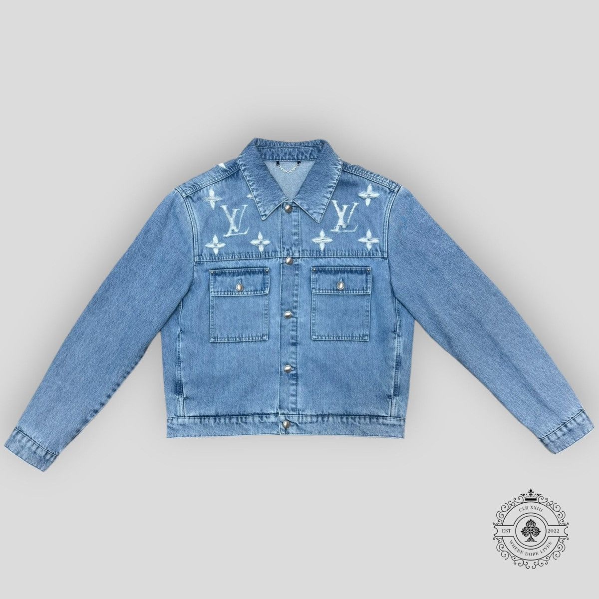 Louis Vuitton Louis Vuitton Denim Trucker Jacket Size US L / EU 52-54 / 3 - 3 Thumbnail