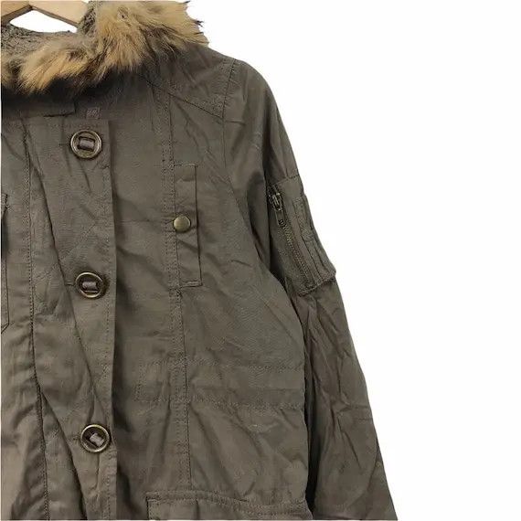 ABAHOUSE Vtg ABAHOUSE ECRU JAPAN Tactical Faux Fur Trench Coat Parka Size S / US 4 / IT 40 - 4 Thumbnail