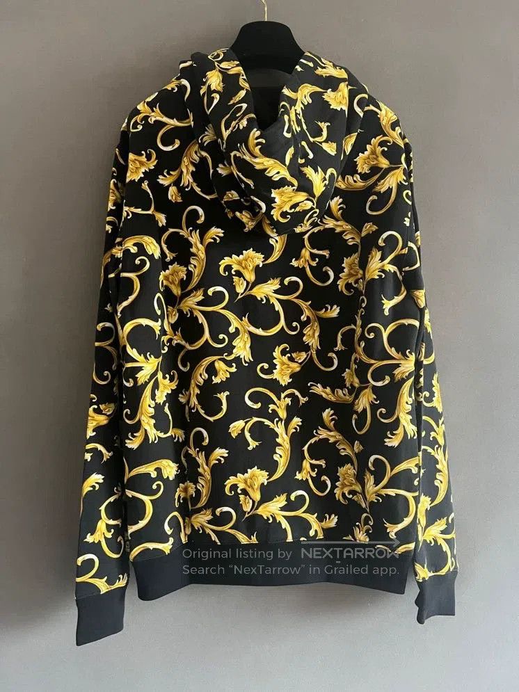 Versace Versace Classic black gold baroque hoodie Size US M / EU 48-50 / 2 - 2 Thumbnail