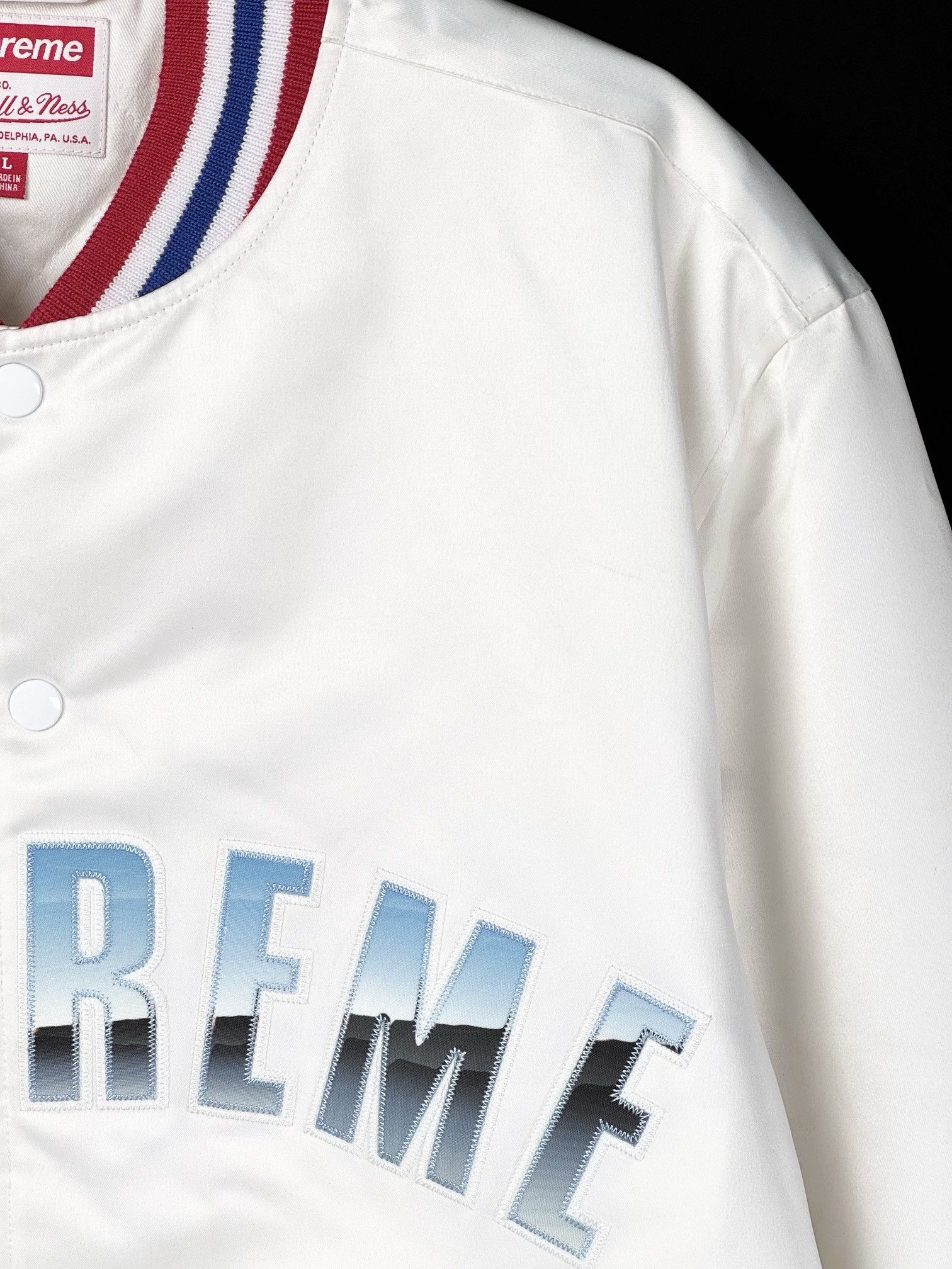 Mitchell & Ness × Supreme Stain varsity jacket Size US L / EU 52-54 / 3 - 6 Thumbnail